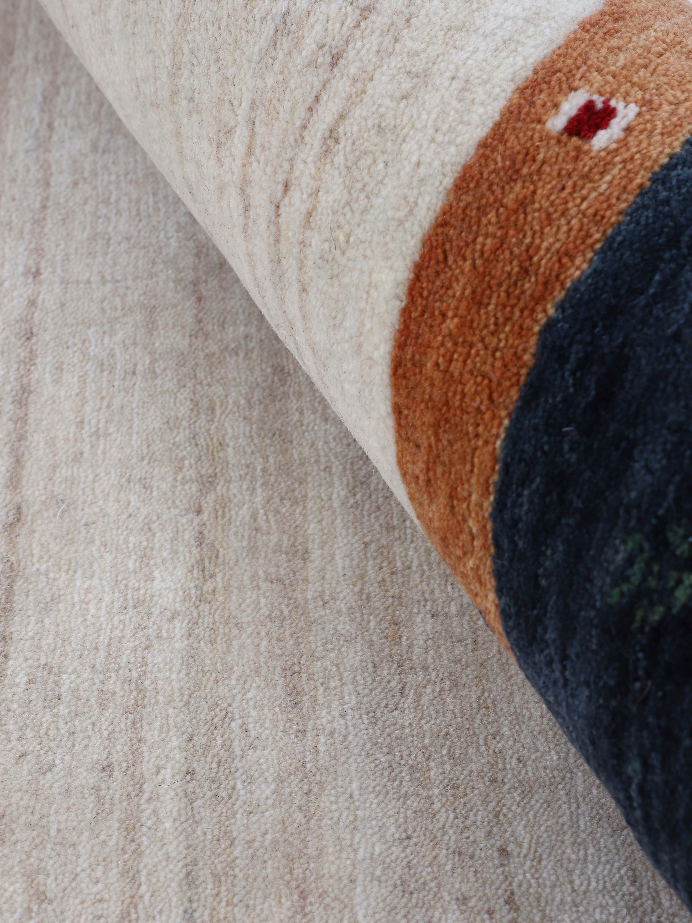 carpetfine Wollteppich »Gabbeh Nura« rechteckig 15 mm Höhe Sehr weicher Flor