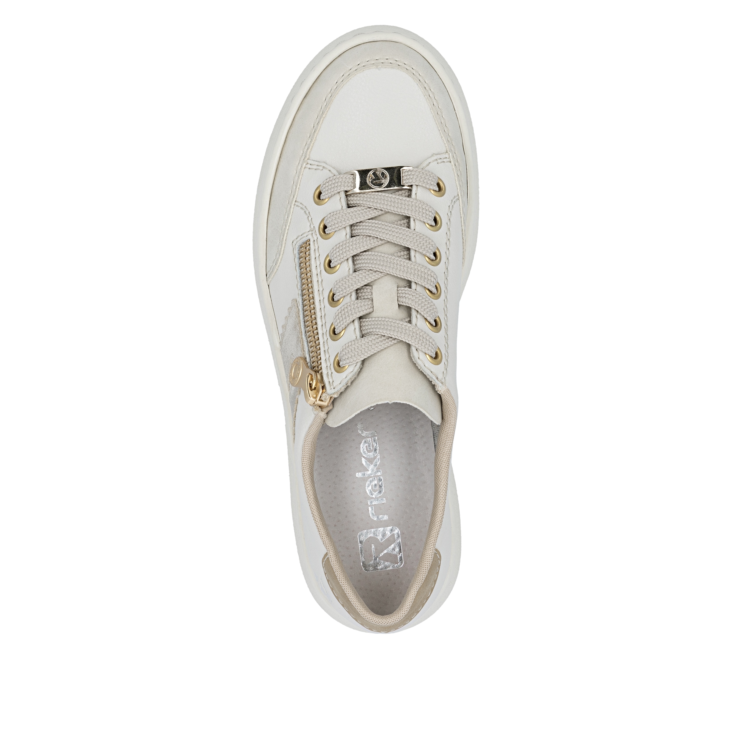 Rieker Baskets à plateforme  chaussure à lacets, chaussure basse, chaussure de loisirs avec fermeture éclair latérale