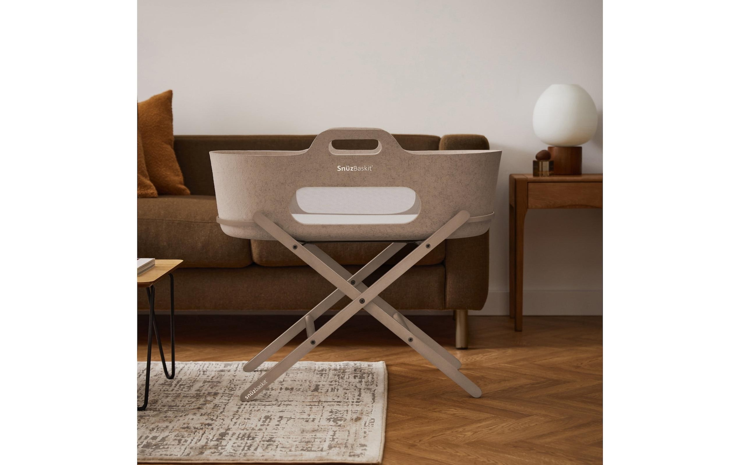   Lit bébé »Snüz Baskit Moseskorb & Ständer Set Mocha«