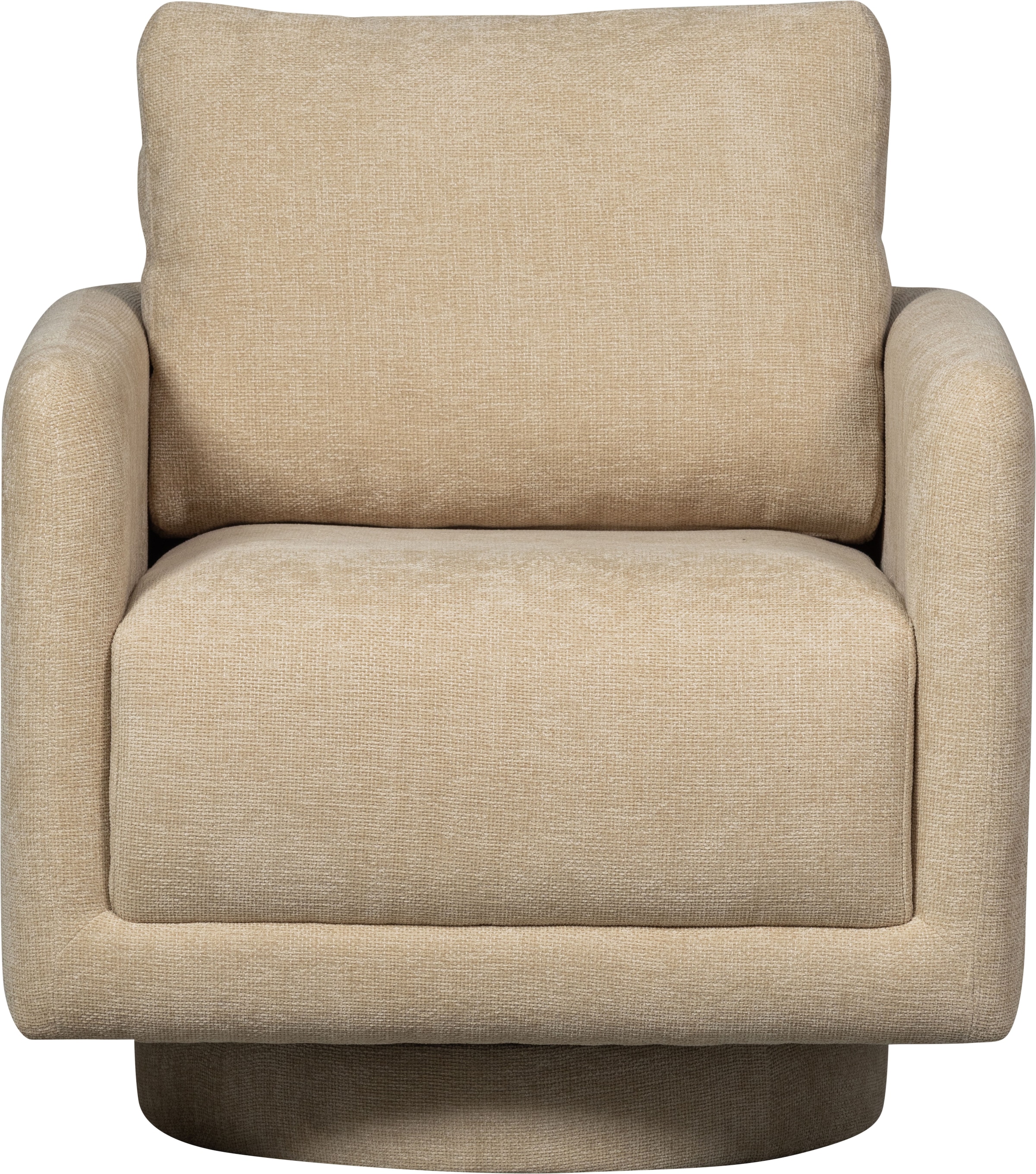 WOOOD Fauteuil pivotant »Oscar Chenille-Bezug mit Drehmechanismus, H64 x B78 x T79 cm« Charge maximale 120 kg, assise cubique, résistance maximale à l'usure