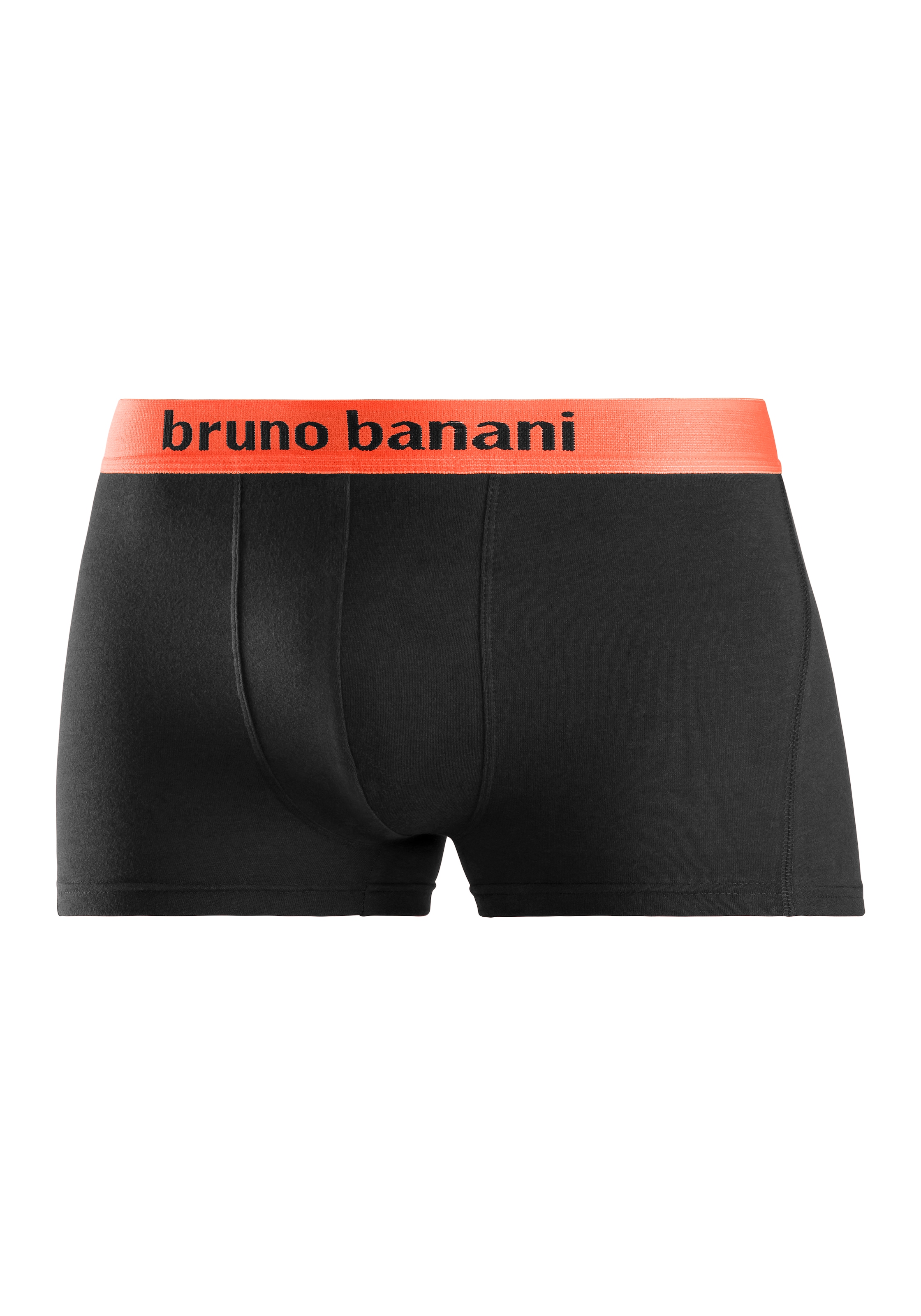 Bruno Banani Boxer »Boxershorts für Herren«, 4 cuis mit farbigen Marken-Schriftzug am Bündchen