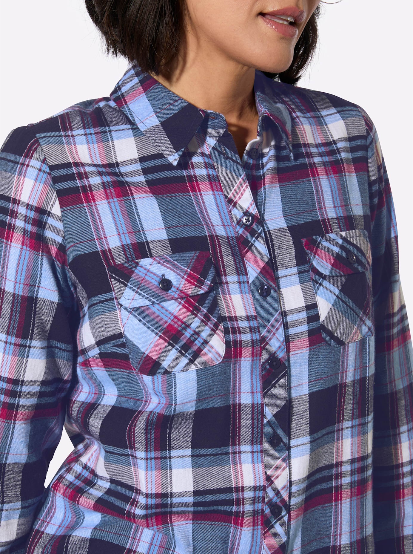 Casual Looks Blouse en flanelle