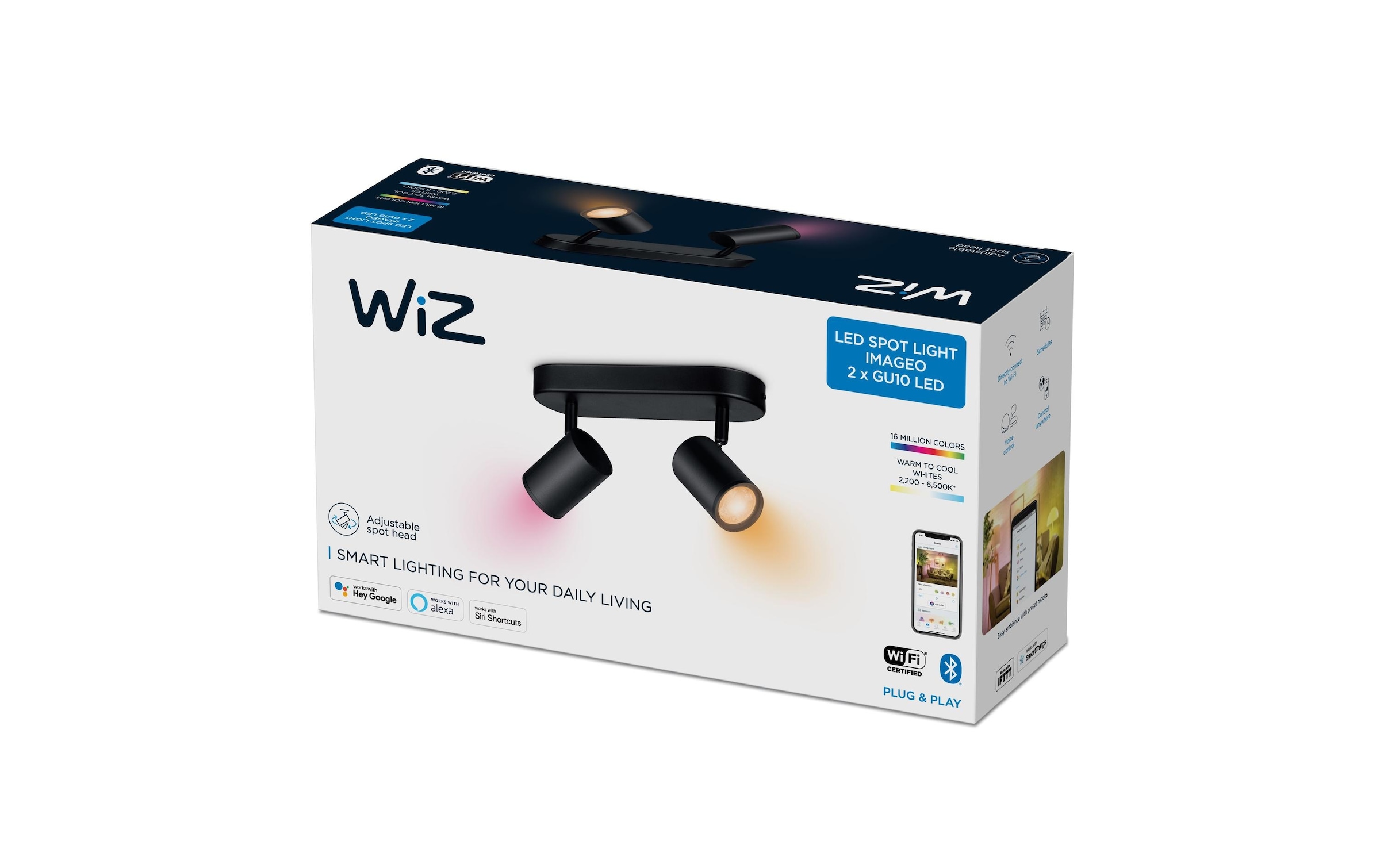 WiZ Lampe LED intelligente »IMAGEO«