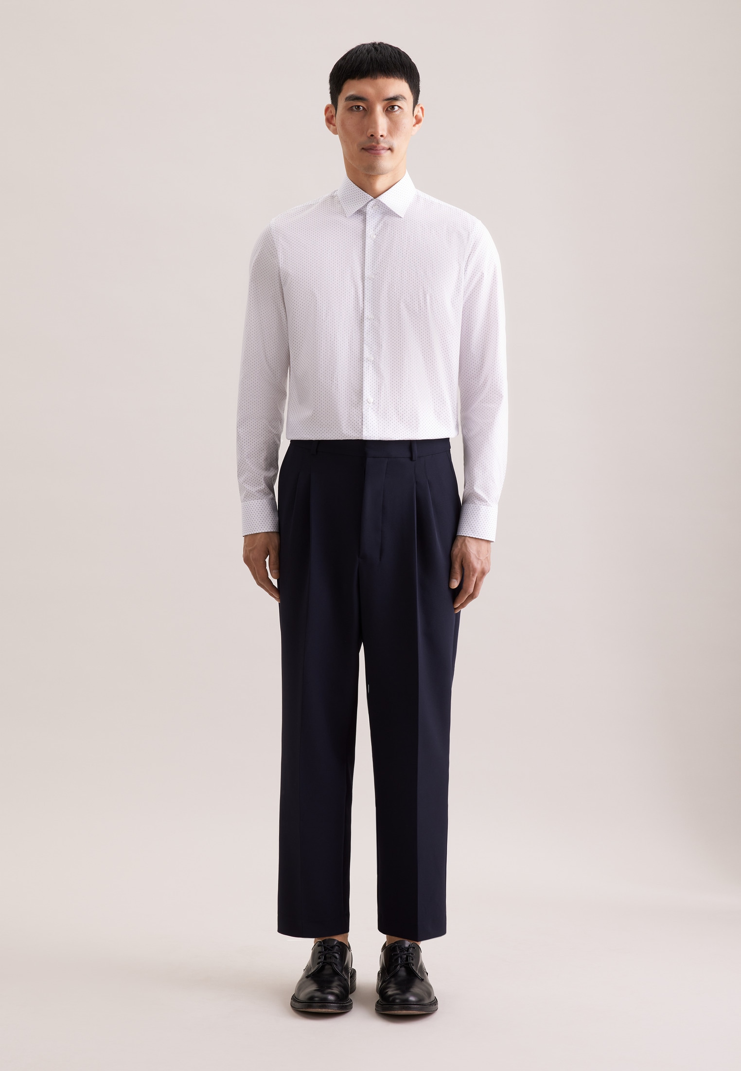 seidensticker Chemise d'affaires »Schwarze Rose« Slim 1/1 Kentkragen Druck