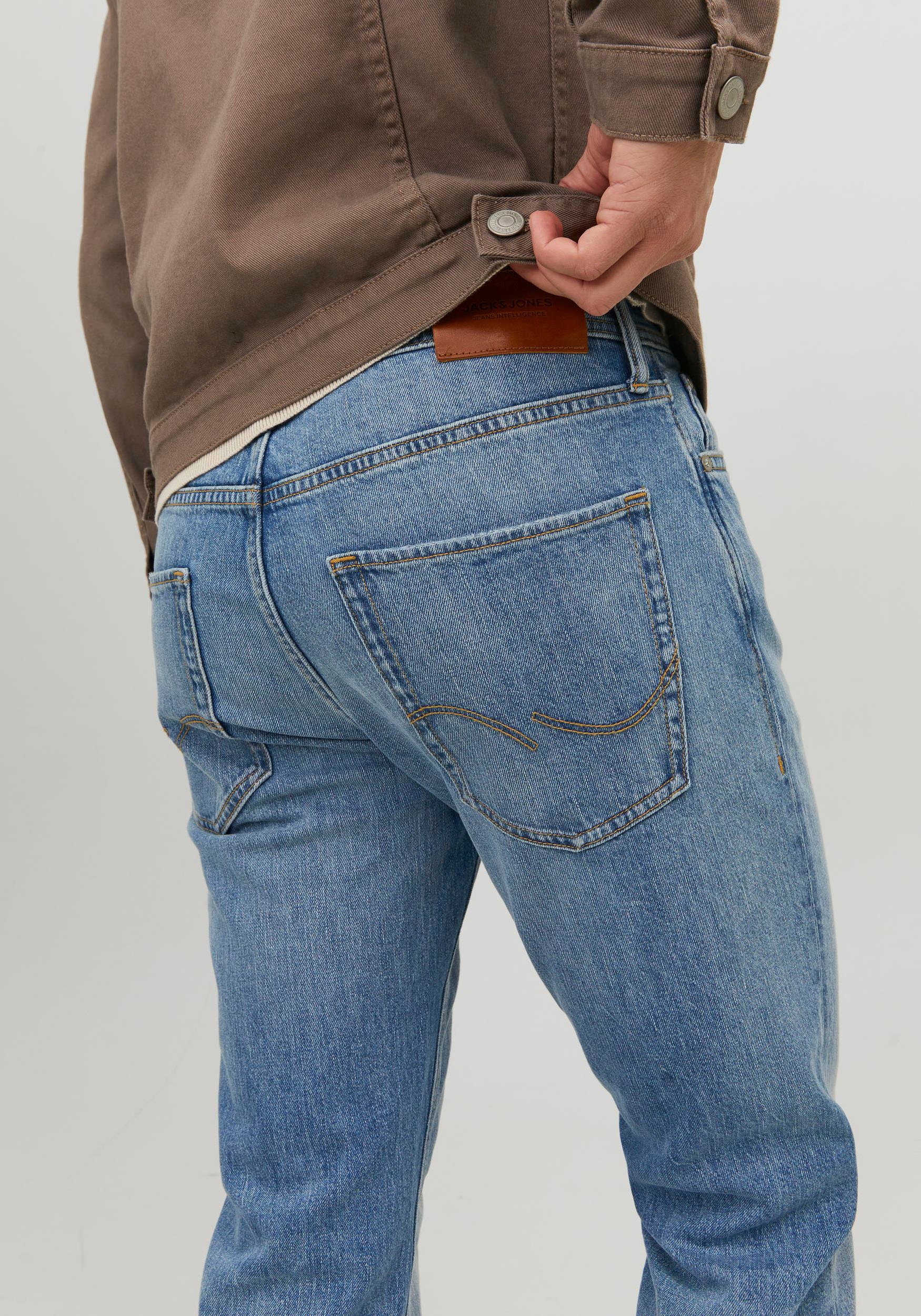 Jack & Jones Jeans taille basse »JJIMIKE JJORIGINAL CJ SN« mit Five-Pocket-Design