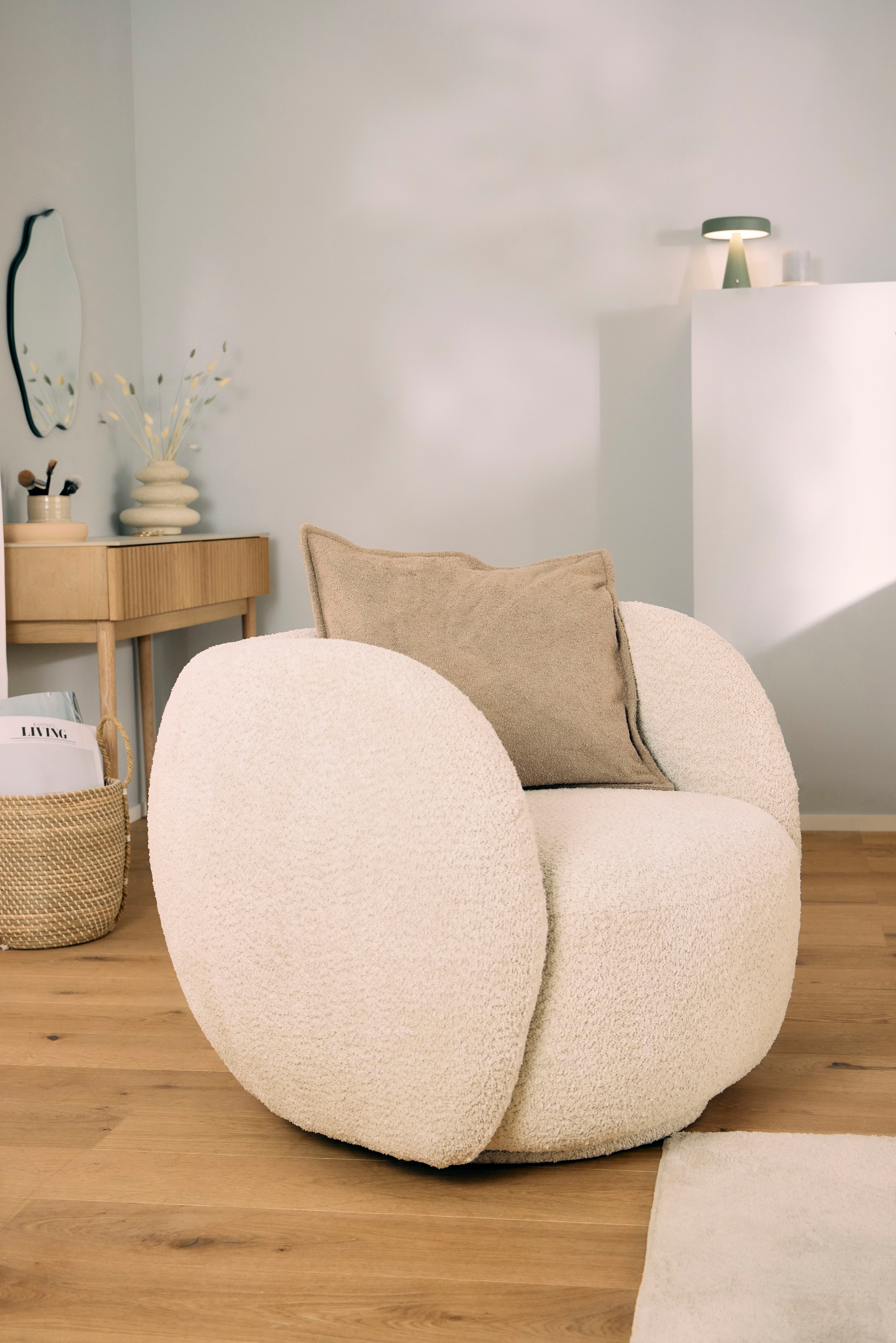 homsy by Ana Johnson Coussin décoratif »Bouclea« 2 er-Set , Dekokissen, 50 x 50 cm mit Reissverschluss, ohne Füllung