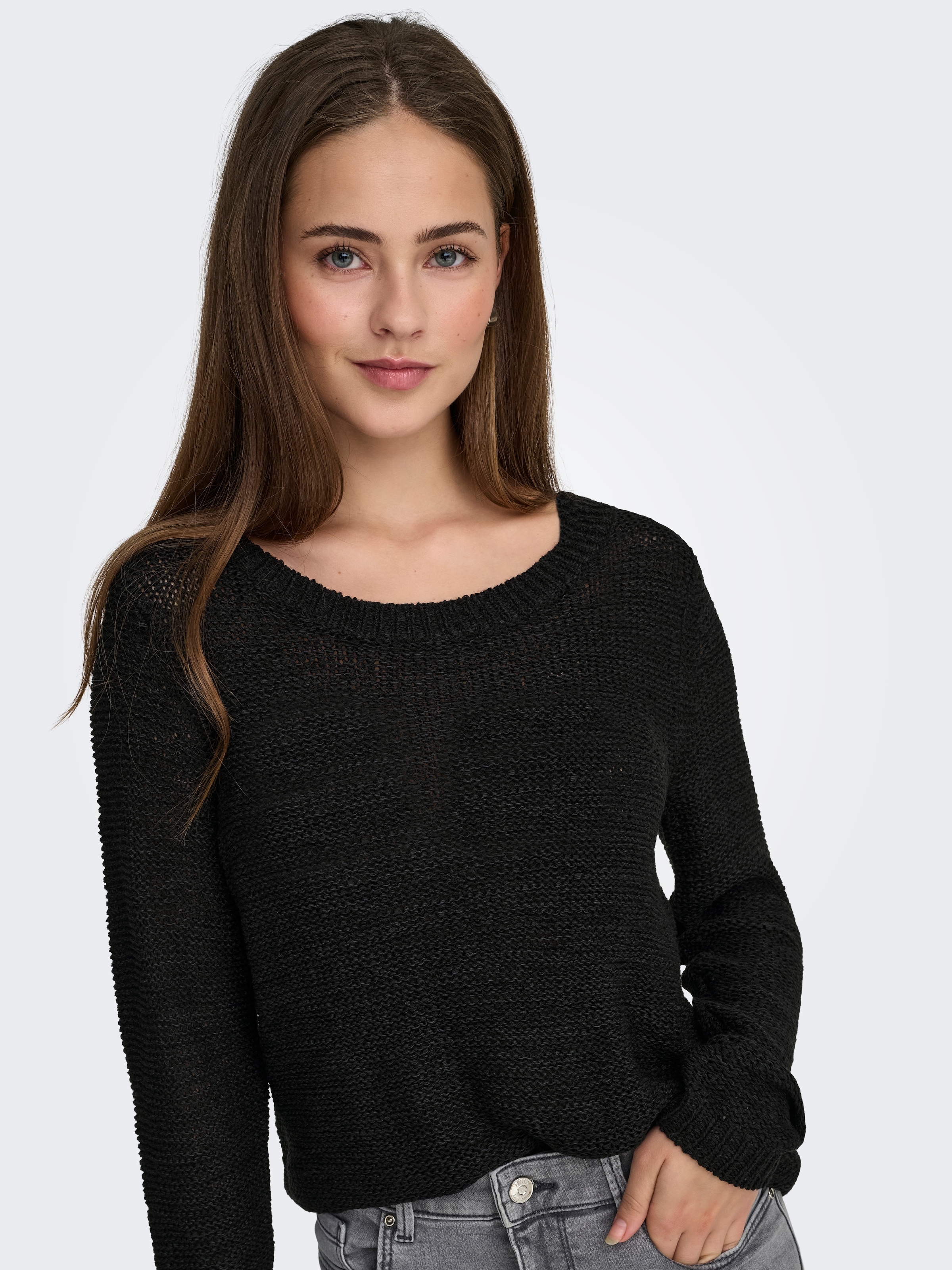 ONLY Pull en tricot »ONLGEENA XO L/S PULLOVER KNT NOOS« mit Rundhalsausschnitt
