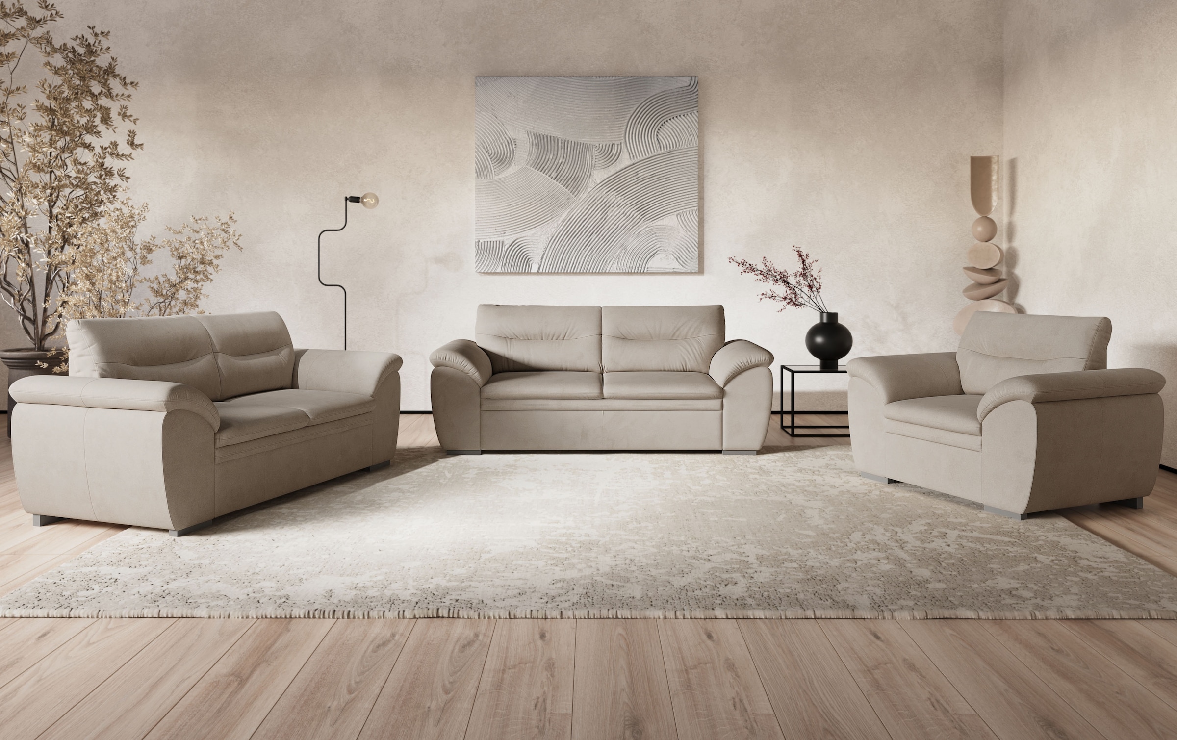 COTTA Fauteuil »Leandra« ensemble rembourré, également disponible en set