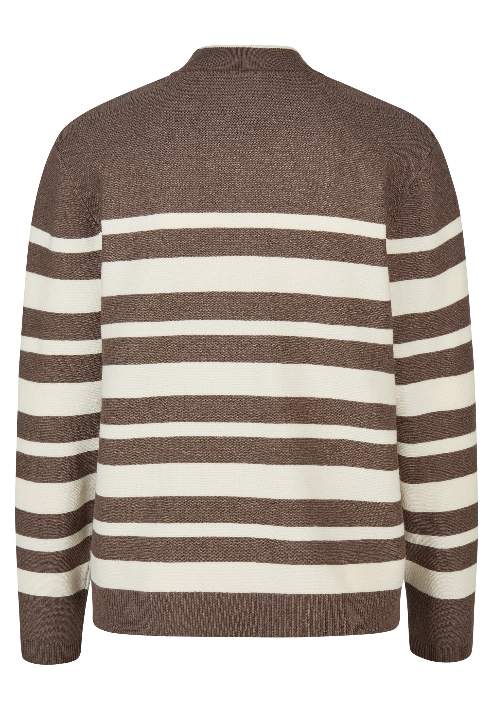 Rabe Pull en tricot im Streifen-Design und mit Glitzer-Wording