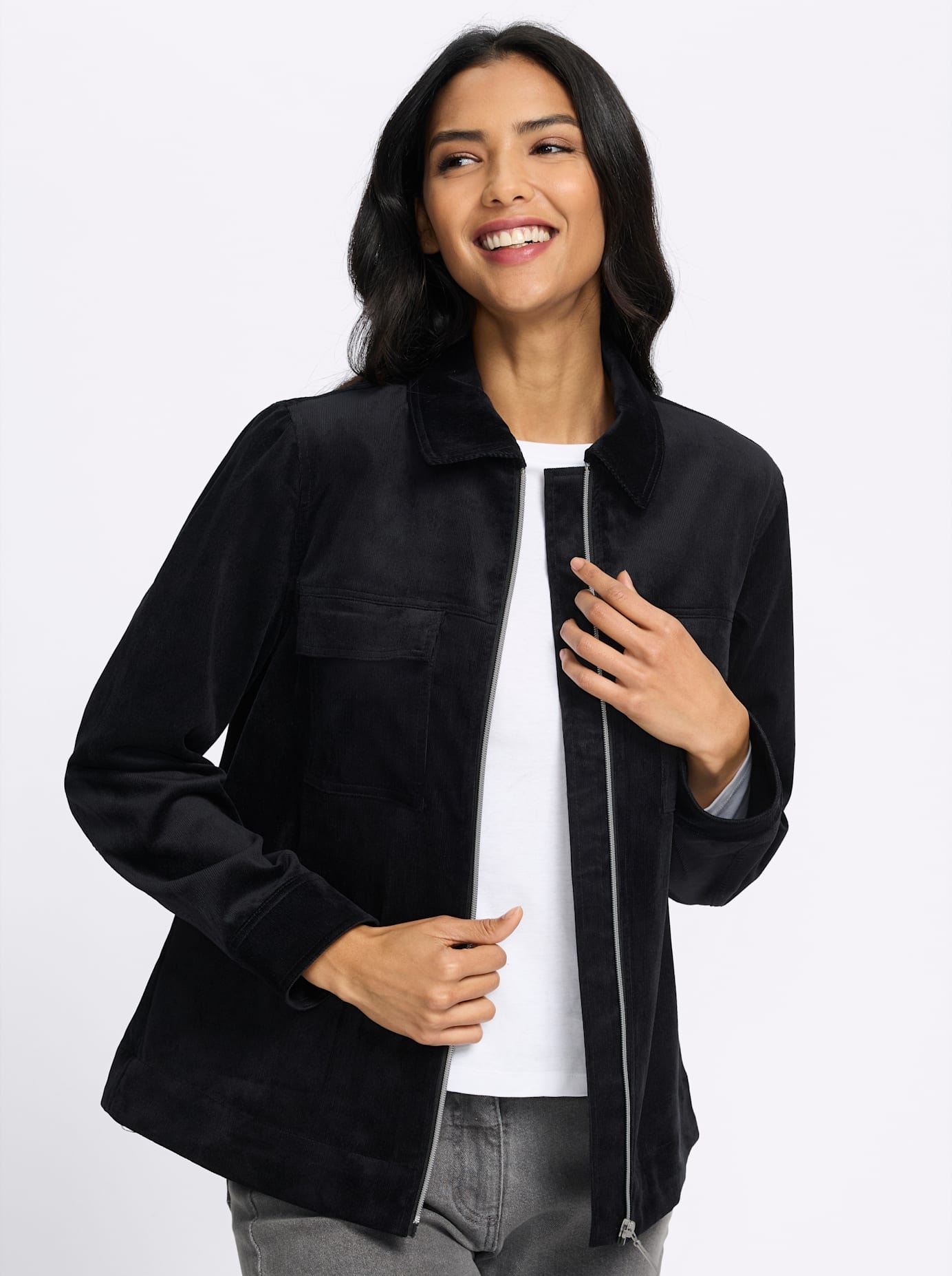   Veste en velours côtelé
