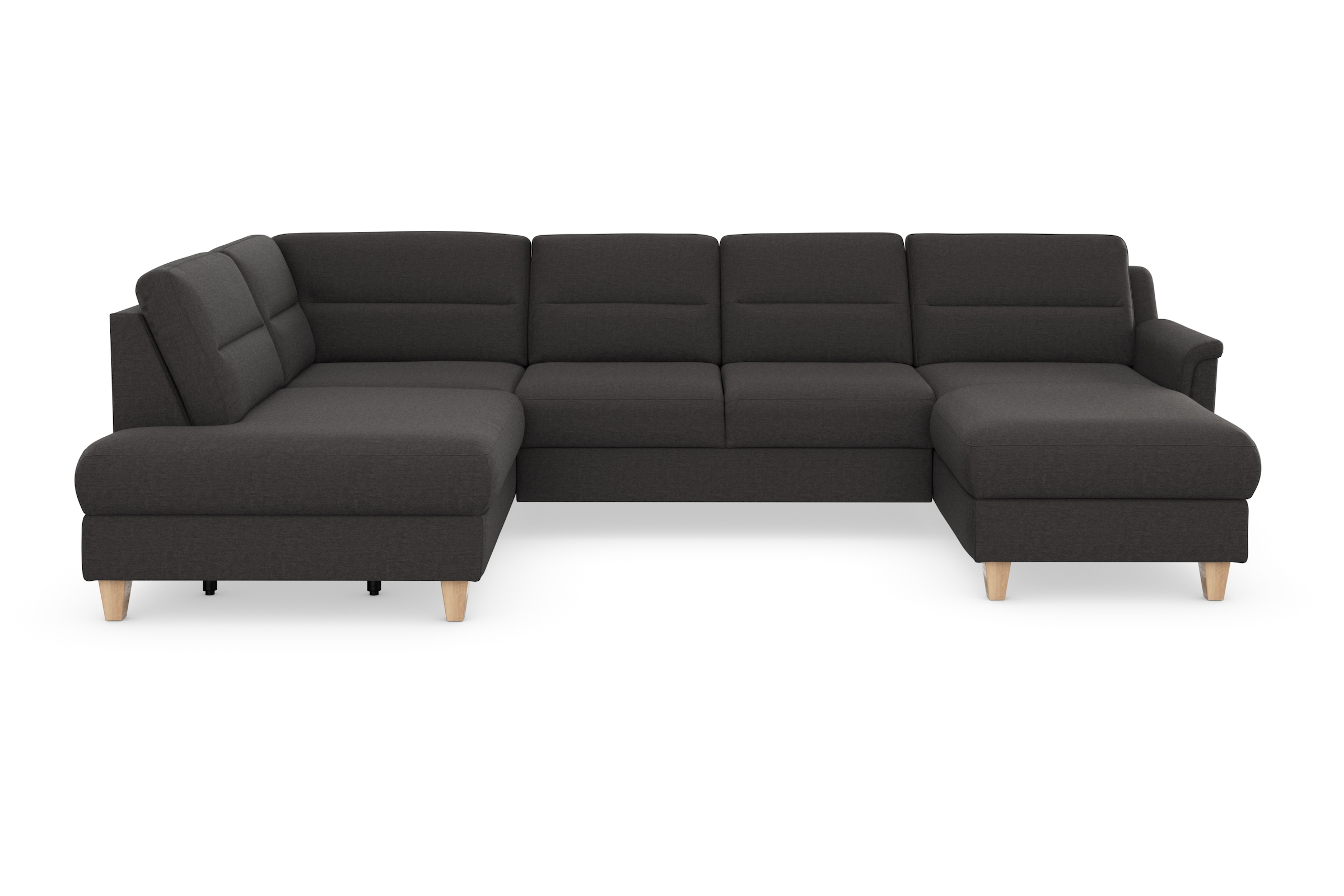 sit&more Paysage de salon »Farö U-Form« inklusive Federkern, wahlweise mit Bettfunktion und Bettkasten