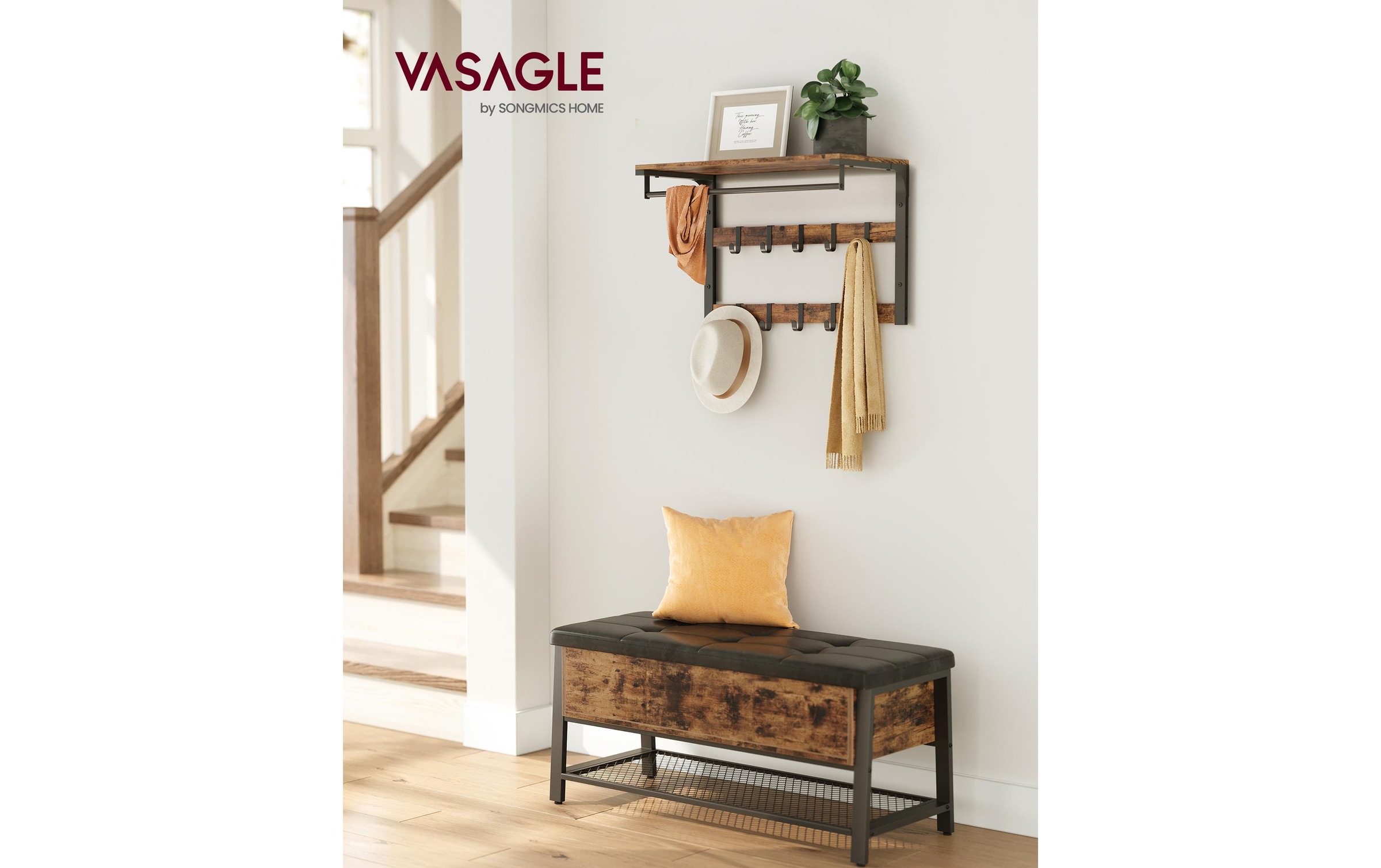 VASAGLE Étagère murale »mit Ablage«