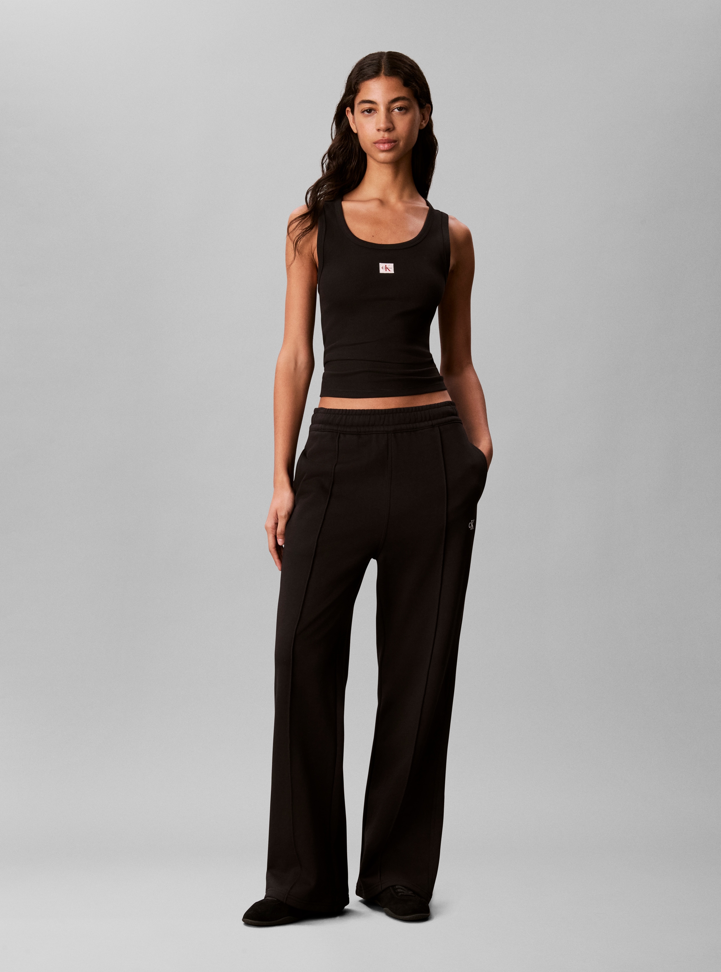 Calvin Klein Jeans Leggings »MONOGRAM TERRY TRACKPANT«  Coupe régulière avec coupe bootcut
