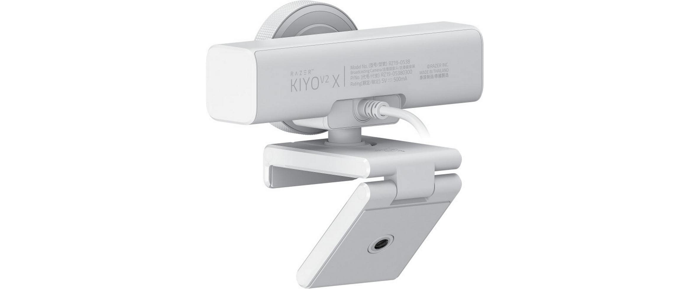 RAZER Webcam »Kiyo V2 X 1080p 60 fps« Webcam Full HD avec mise au point manuelle et automatique, blanc
