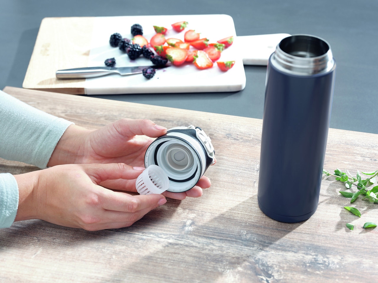 Leifheit Thermoflasche »Flip« 600 ml