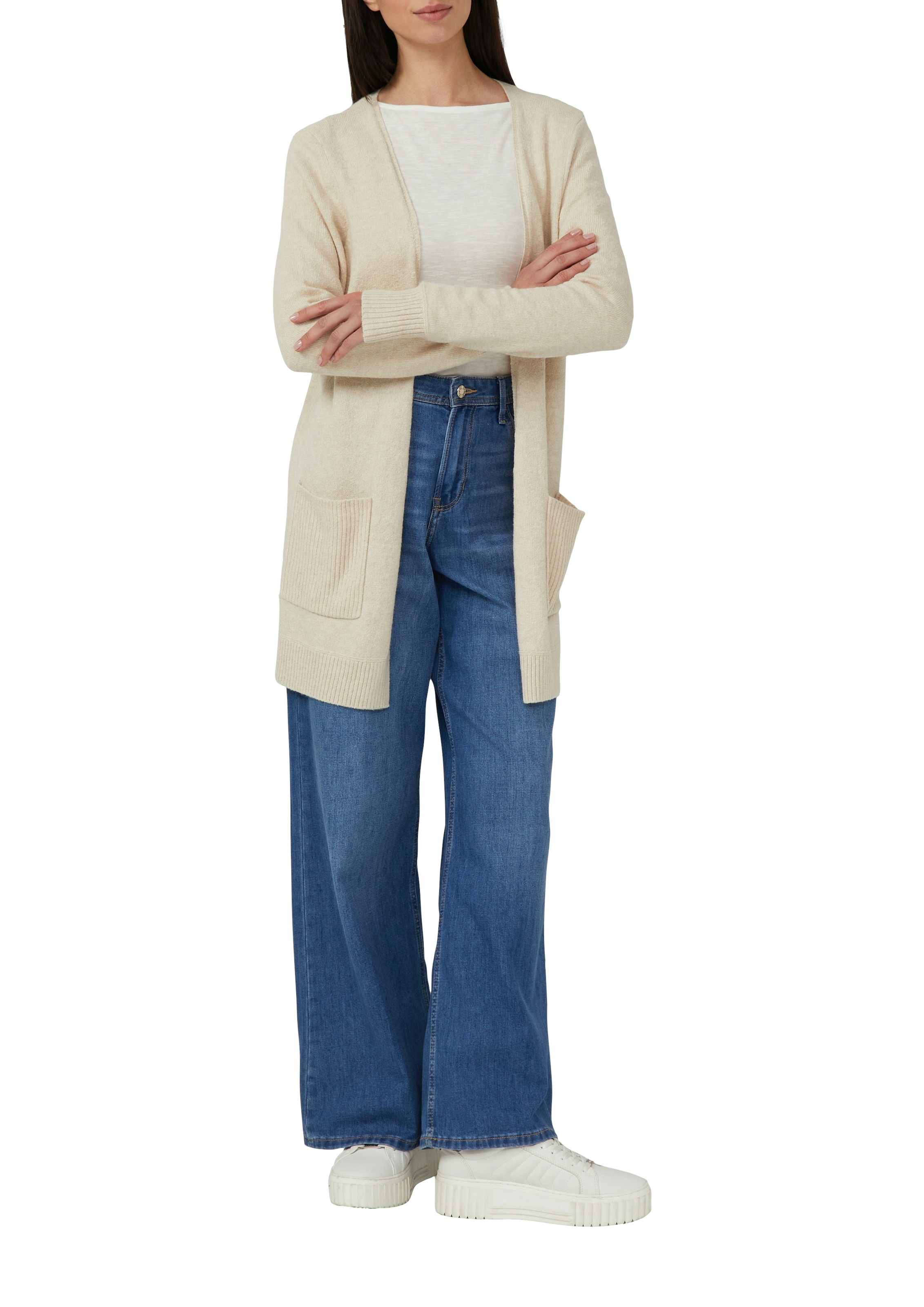 s.Oliver Veste en tricot mit aufgesetzten Taschen