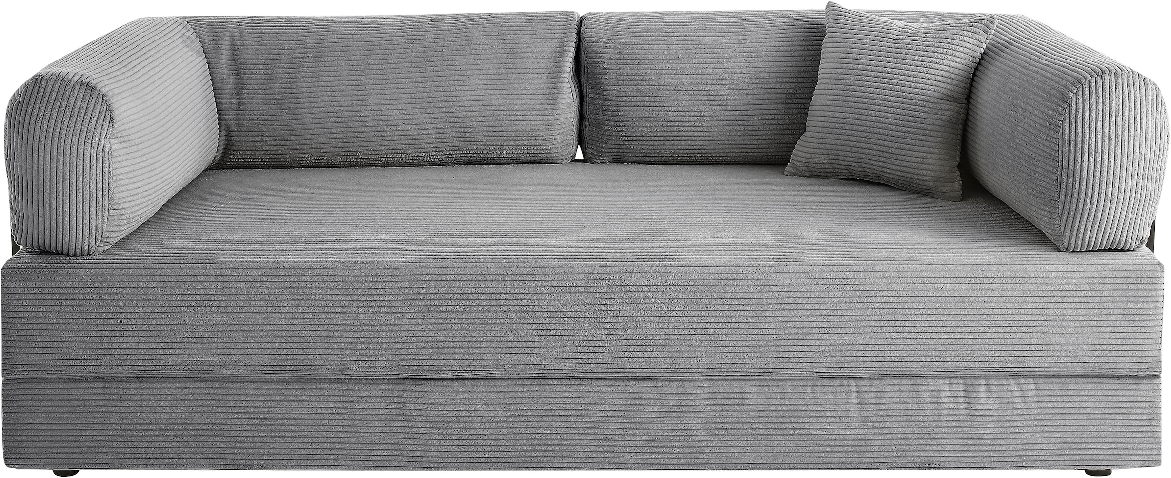 homsy by Ana Johnson Schlafsofa »Folda, Dauerschläfer, Breite 206 cm, Liegefläche 181x198 cm« mit Bett-/Schlaffunktion, inkl. 1x Zierkissen, Tonnentaschenfederkern