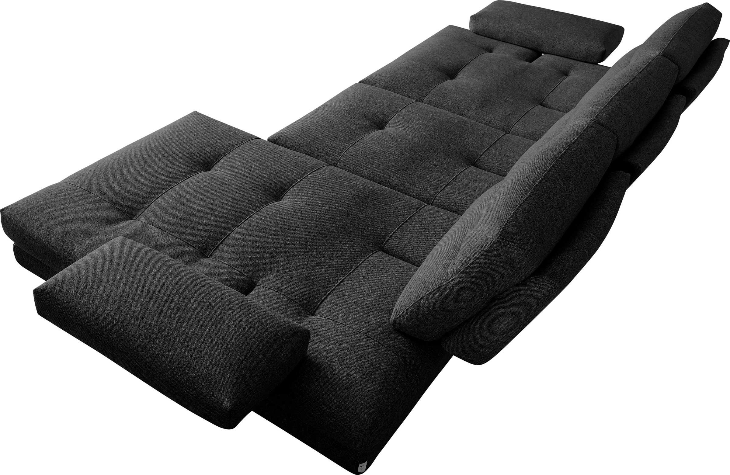 CALIA ITALIA Ecksofa »Toby Wing, B/T: 288/153 cm, Designsofa mit hohem Sitzkomfort, L-Form« inklusive Sitztiefenverstellung, Füsse in chrom glänzend