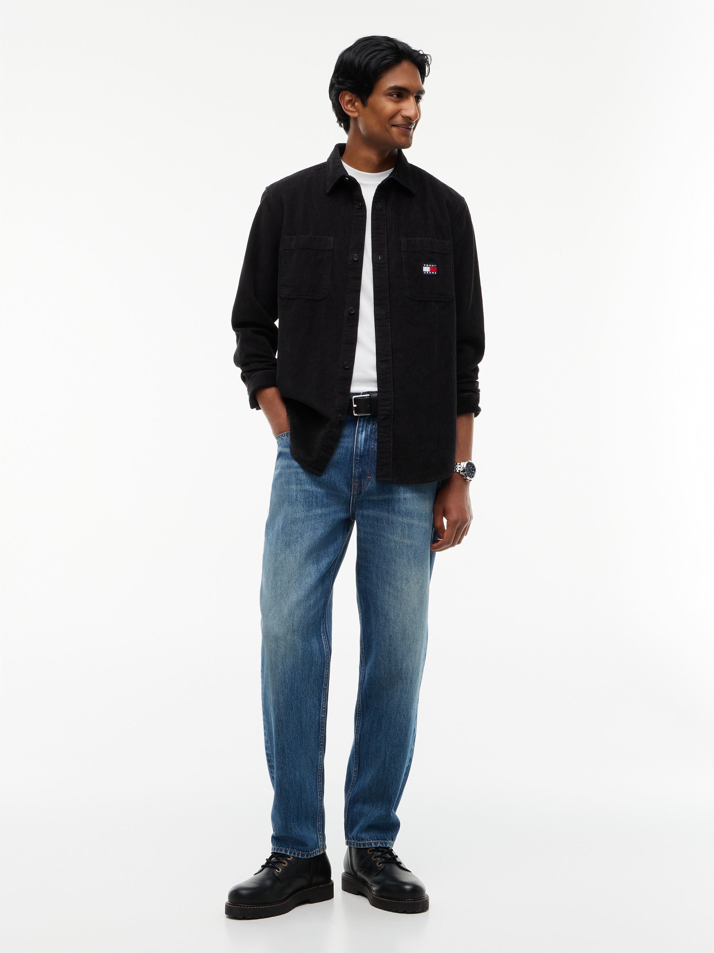 Tommy Jeans Langarmhemd »RELAXED CORDUROY SHIRT« Relaxed fit mit Brusttaschen