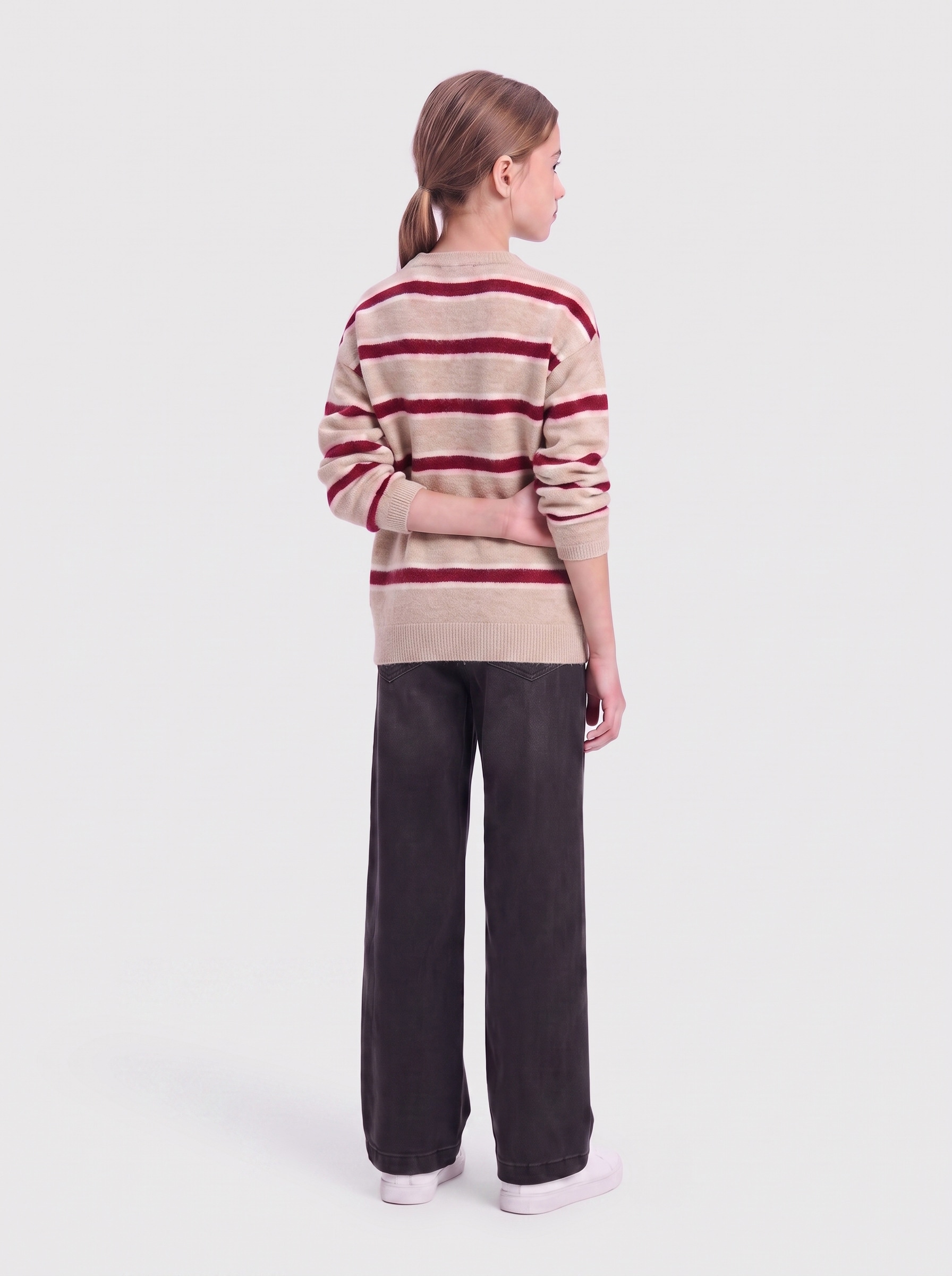KIDS ONLY Pull en tricot »KOGTALIO SCHOOL LS SHORT O-NECK KNT« mélange de matériaux