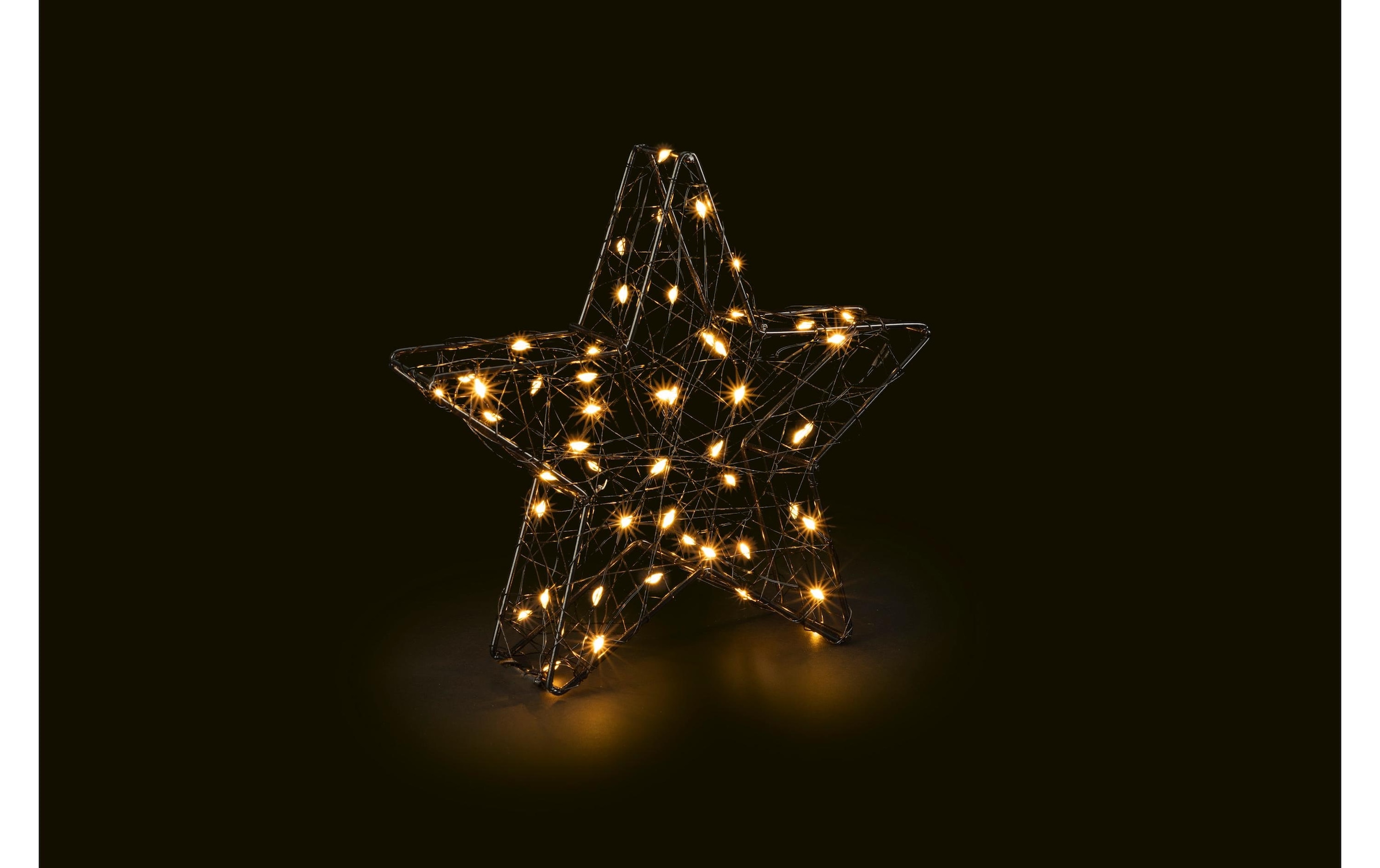 STT LED Dekofigur »Dekoration 3D Star Nero S« Warmweiss