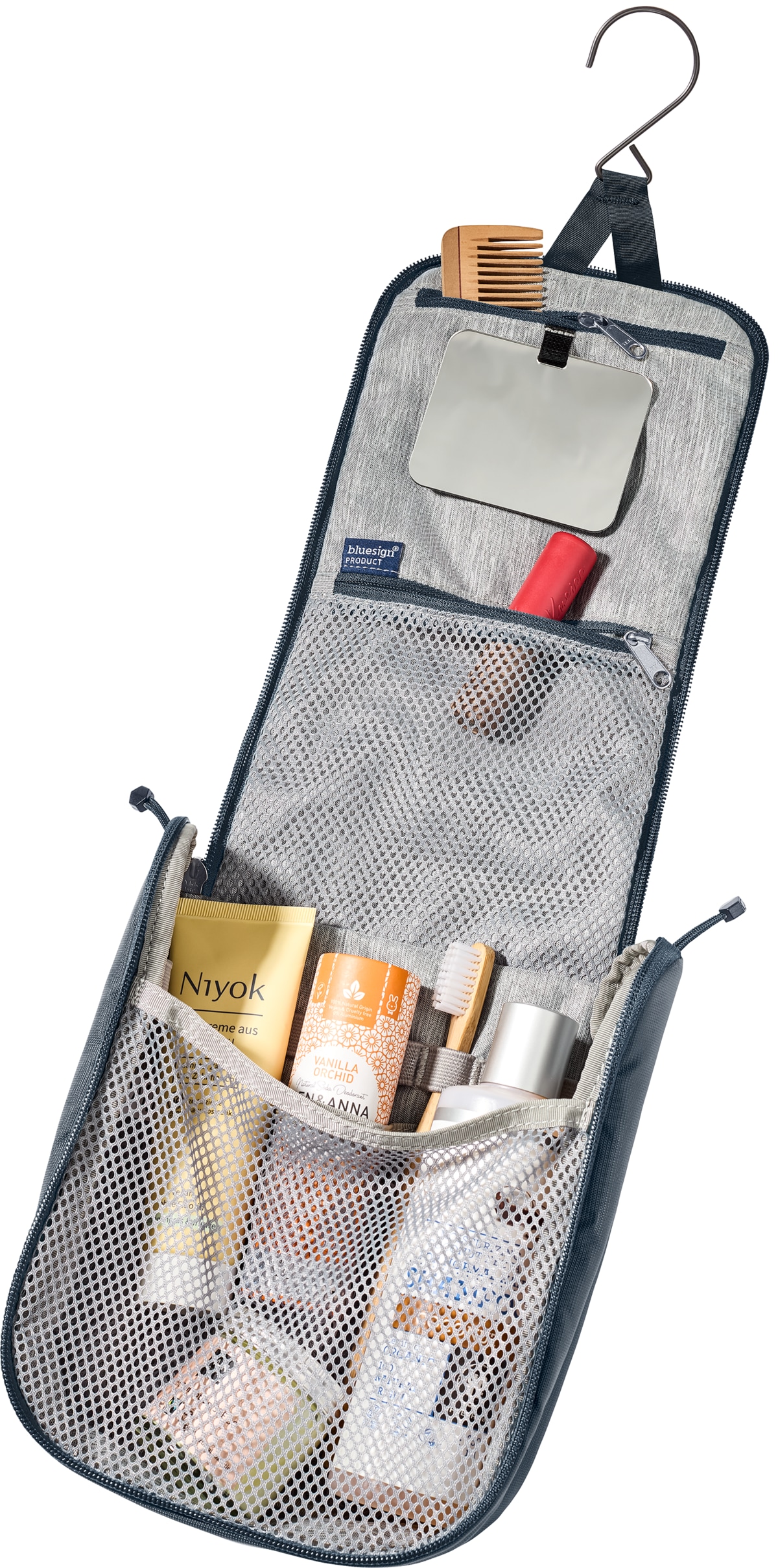 deuter Nécessaire de toilette »WASH CENTER I« mit zwei flachen Reissverschlusstaschen, mit Rücktasche