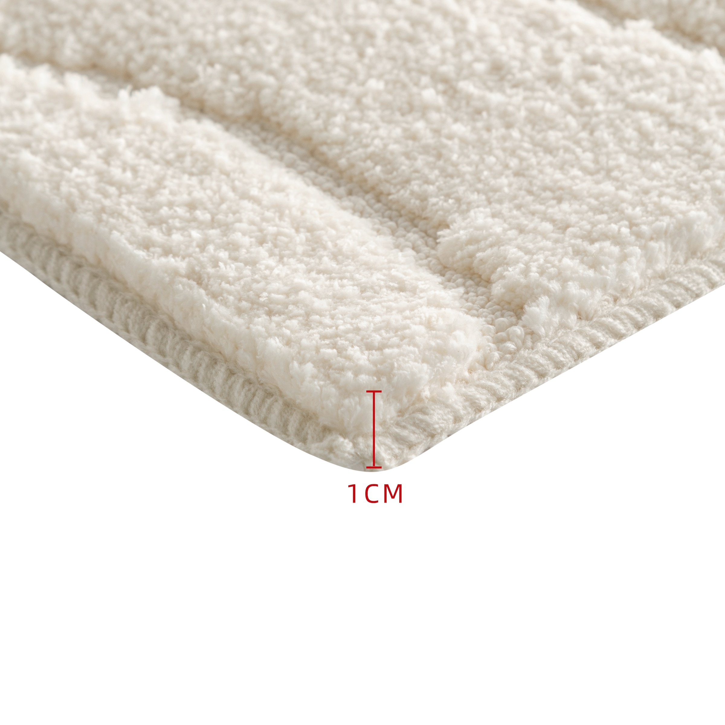 my home Tapis de bain »Epense, Badvorleger, Badezimmer Teppich, Duschmatte mit Blattstruktur« Höhe 10 mm Badteppich, Uni, Blätter, Hoch-Tief, verschiedene Farben und Grössen
