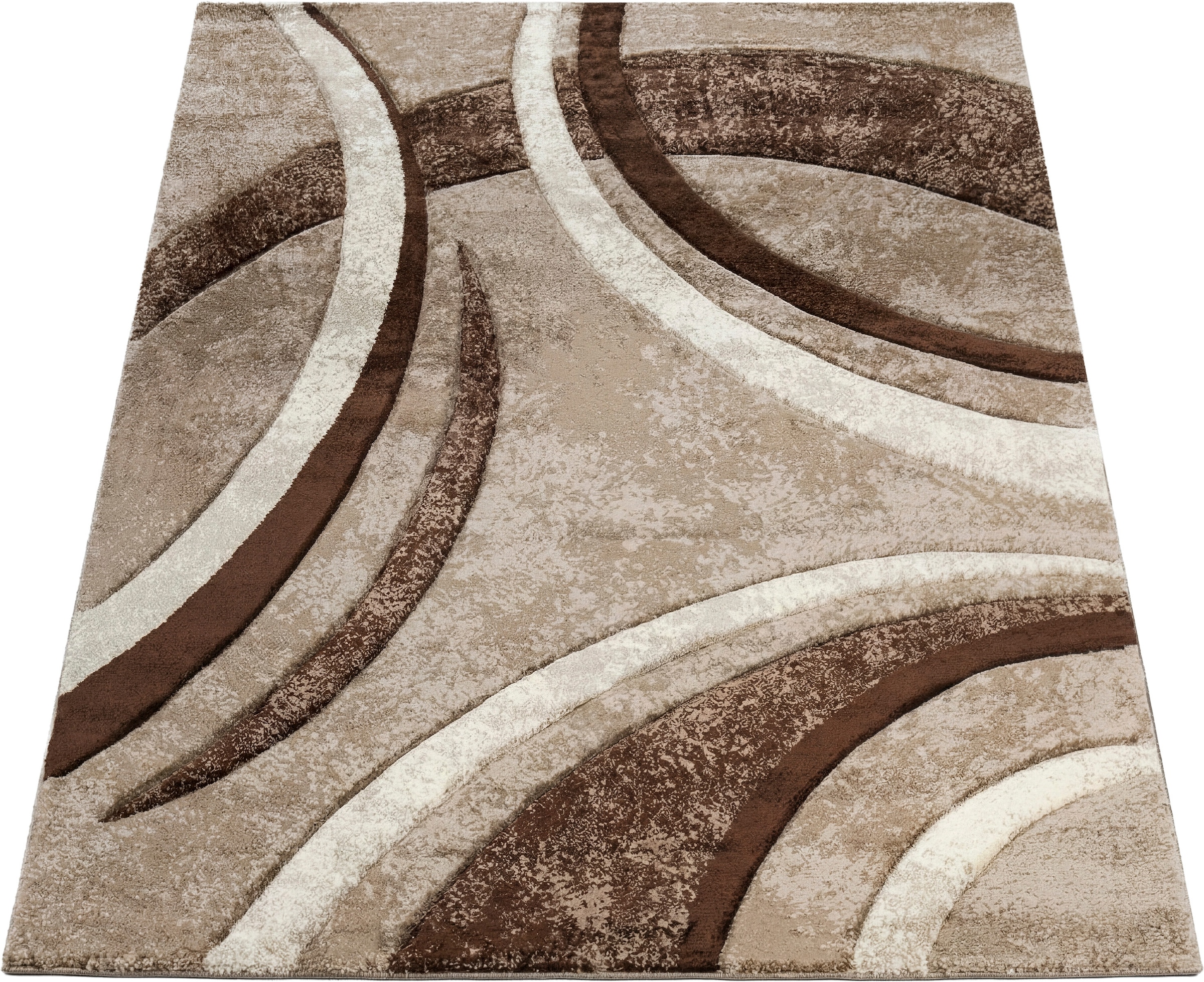 Paco Home Tapis »Brillance 758« Rectangulaire 14 mm Höhe Kurzflor, modernes geometrisches Design, auch als Läufer