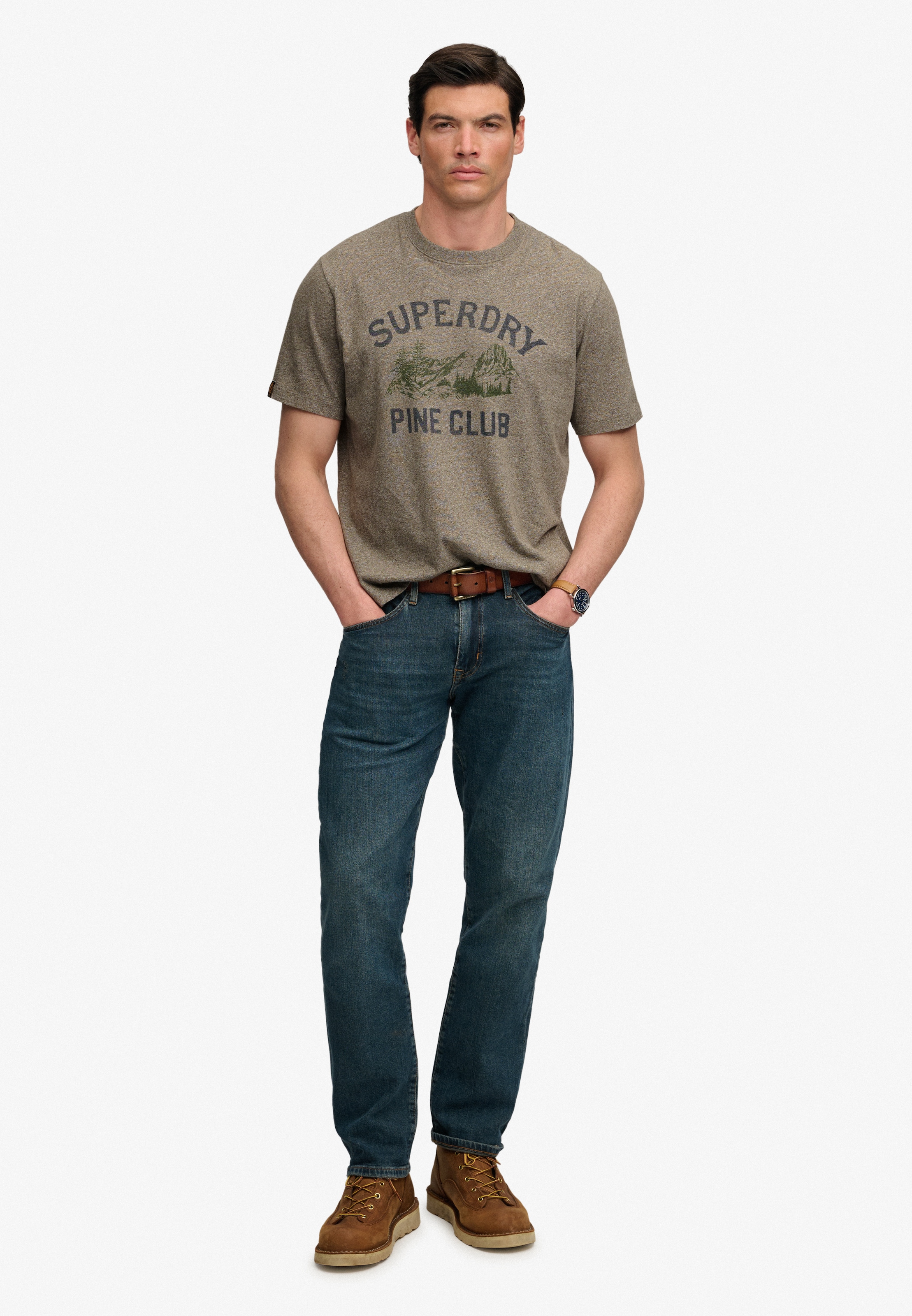 Superdry Shirt à col rond »WILD FRONTIER RLXD TEE« Baumwolle, loose fit
