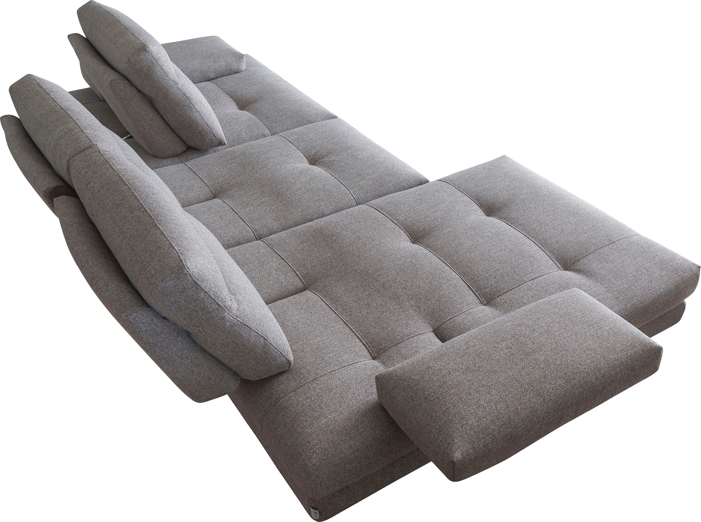 CALIA ITALIA Canapé d'angle »Toby Wing, B/T: 278/153 cm, Designsofa, Premium Sitzkomfort, L-Form« avec réglage de la profondeur d'assise, pieds noir mat