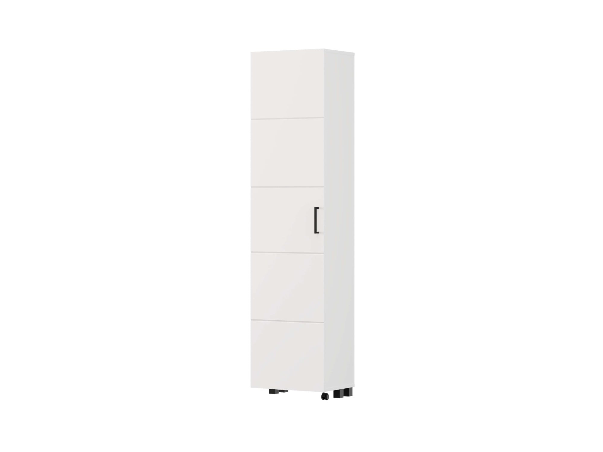 Home affaire Armoire à chaussures »Islay, Drehtür auf Rollen, B/T/H: 45,6/32,4/184,4 cm« Commode à chaussures avec place pour environ 20 paires de chaussures jusqu'à la taille 40