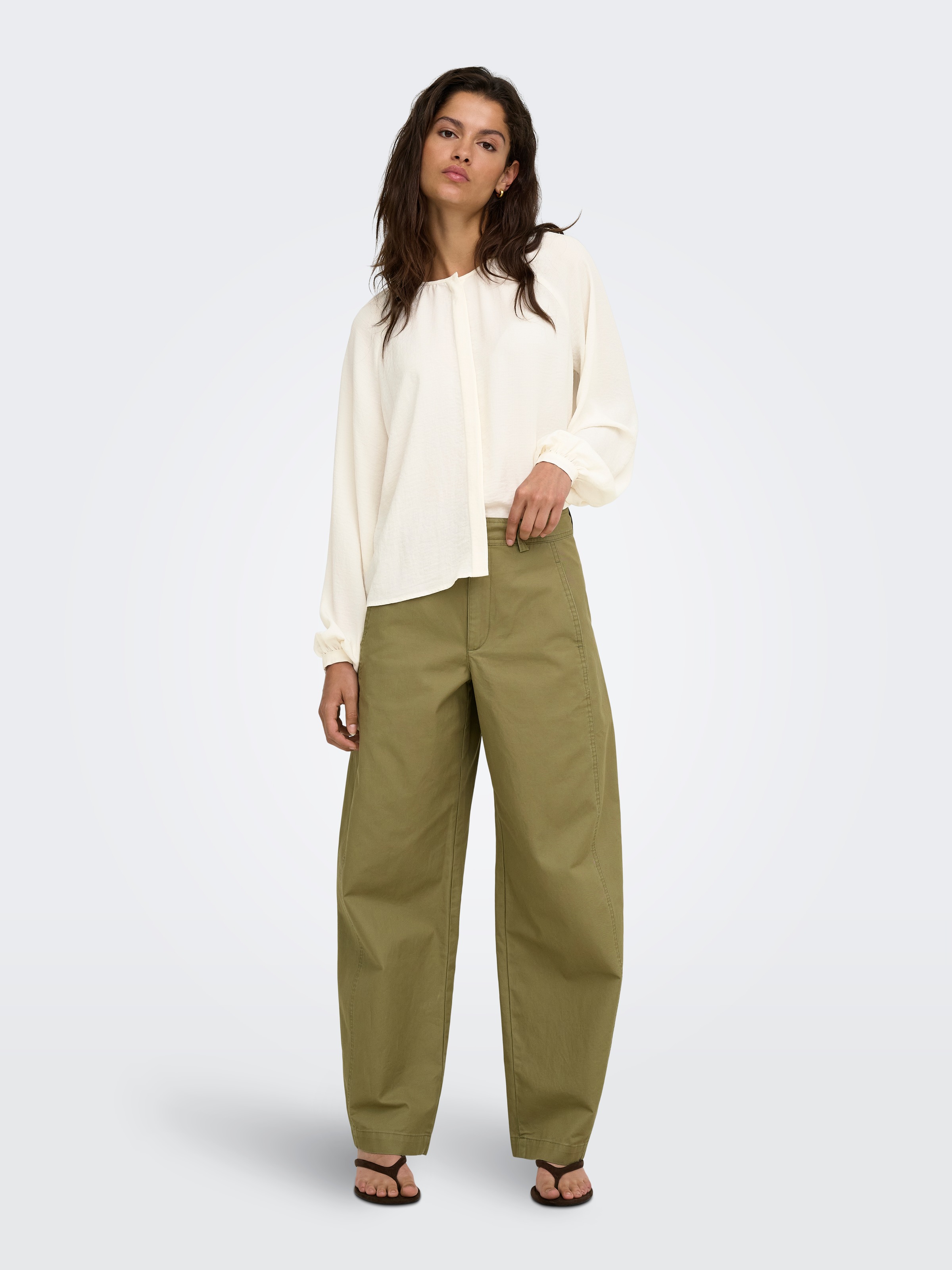 JDY Blouse à manches longues »JDYDIVYA LIFE L/S O-NECK SHIRT WVN« Polyester
