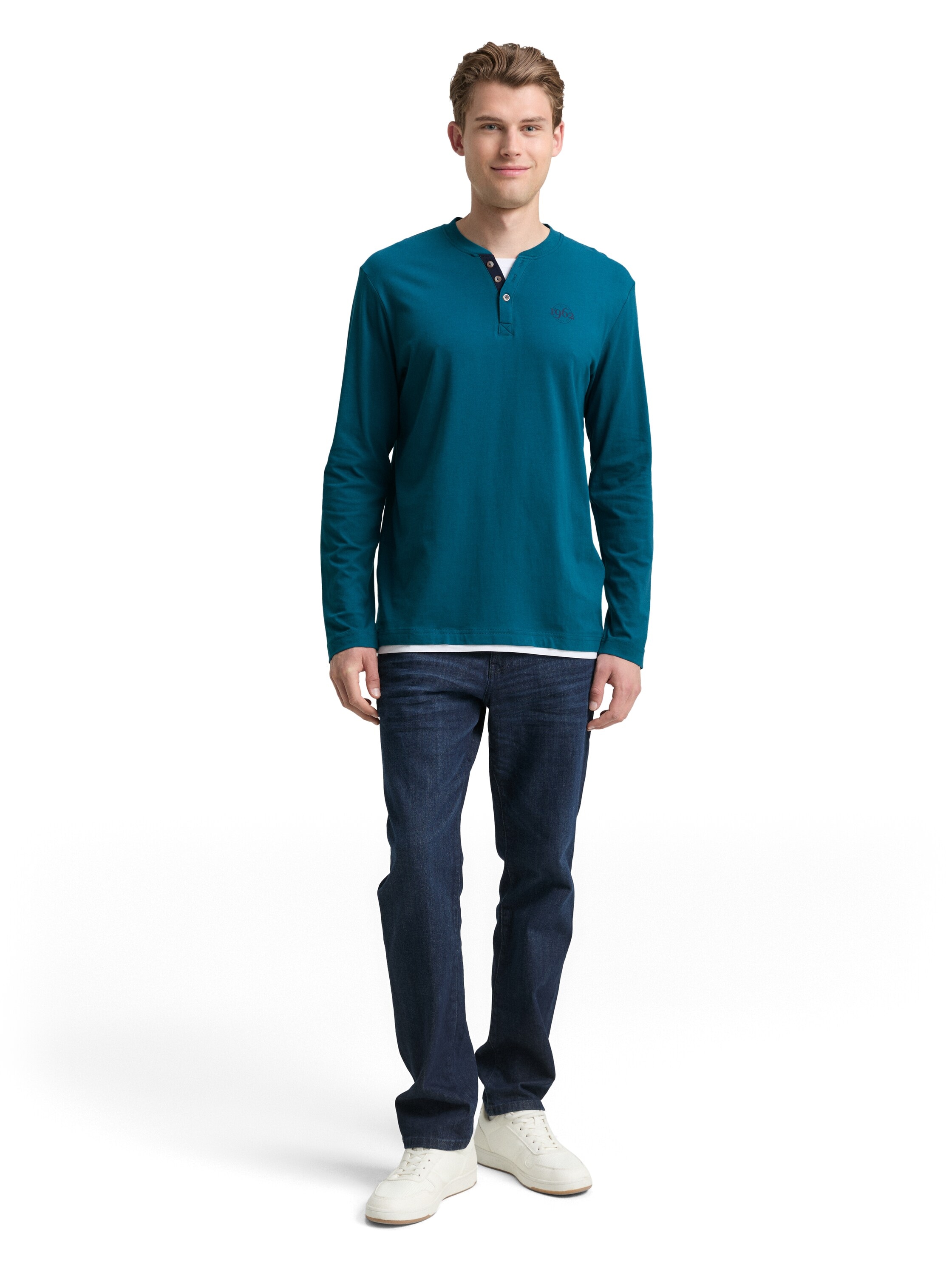 TOM TAILOR T-shirt à manches longues mit Logo Print