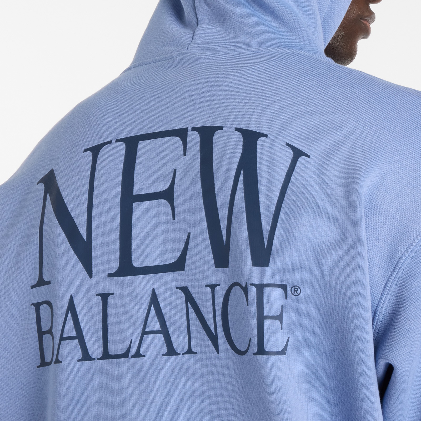 New Balance Kapuzensweatshirt , mit Kordelzug, aus Baumwollmischung
