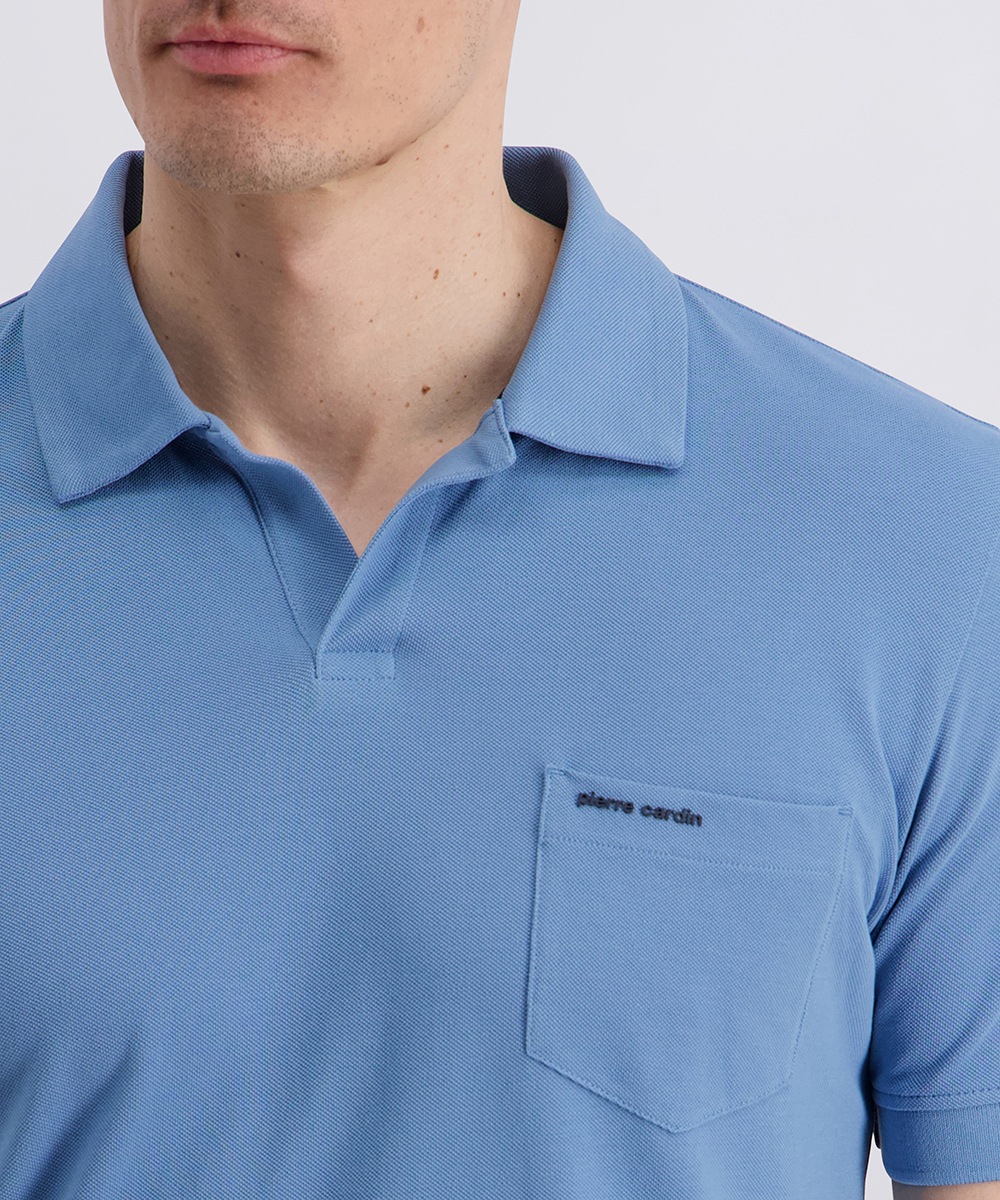 Pierre Cardin Poloshirt normale Passform, mit kurzem Arm, mit offenem Polokragen