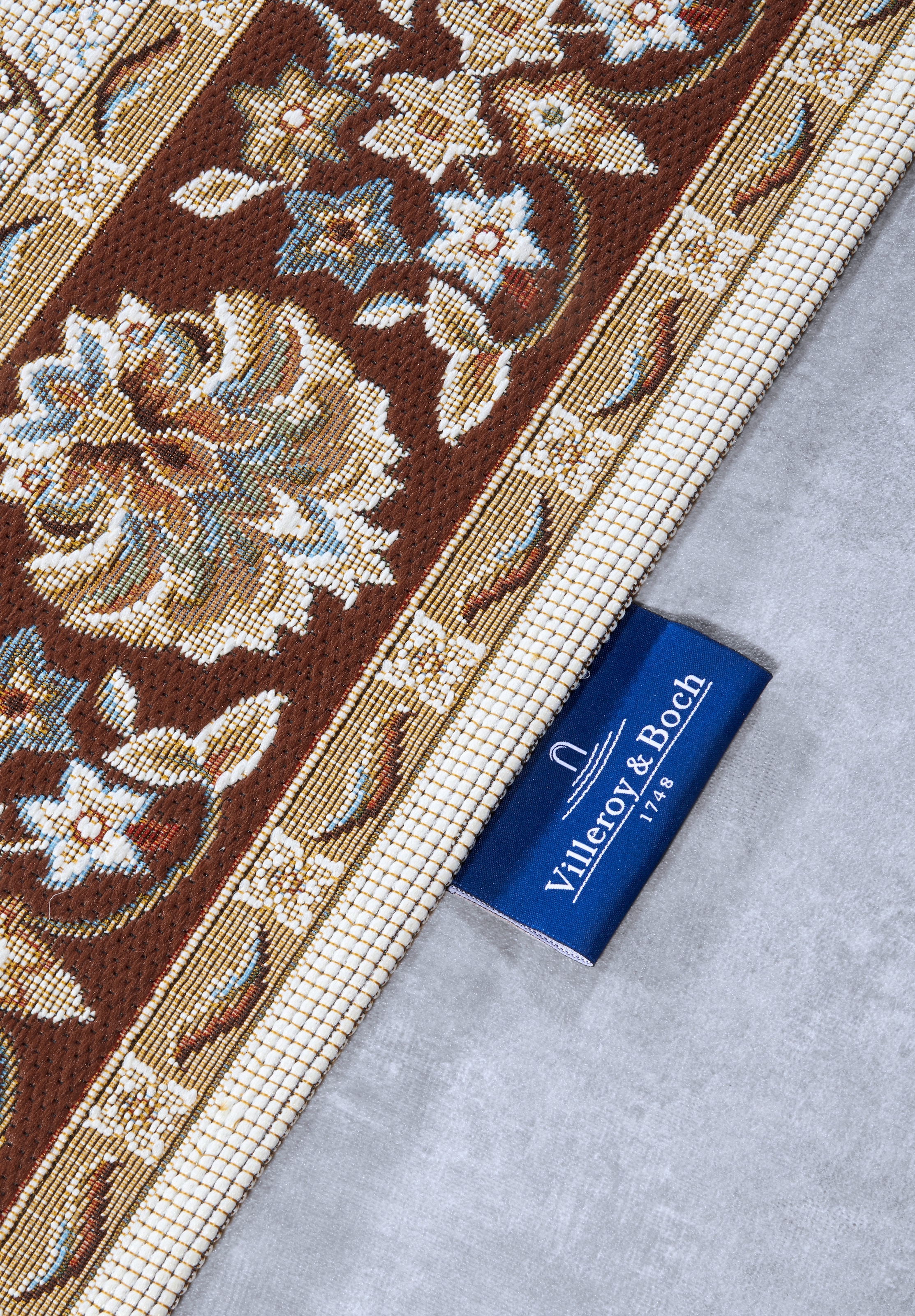 Villeroy & Boch Teppich »Nicolas« rechteckig 3 mm Höhe In- und Outdoor, Flachgewebe, wetterfest, Balkon, Klassisch, Terrasse