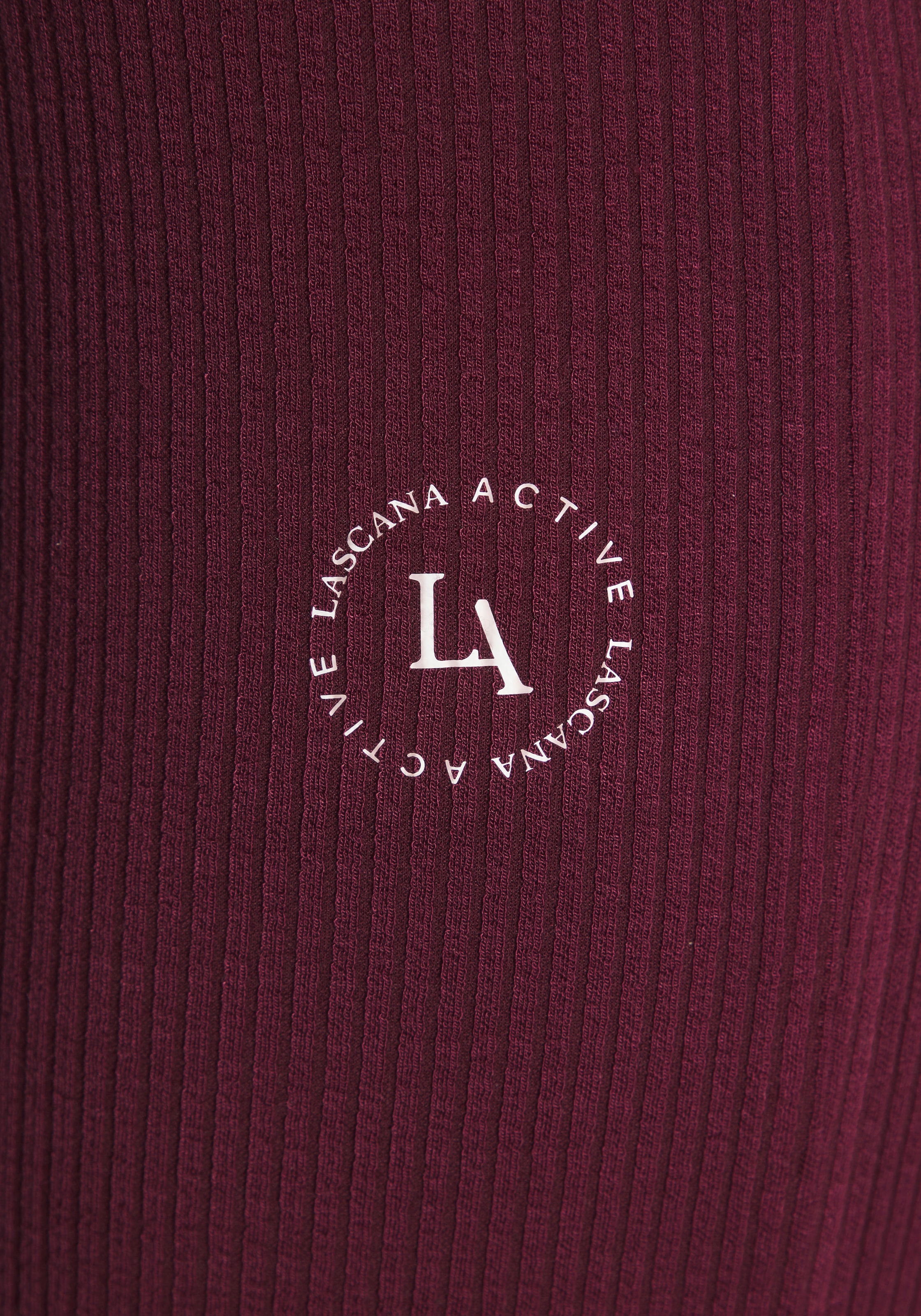 LASCANA ACTIVE Pantalon de sport  aus elastischer Rippstruktur