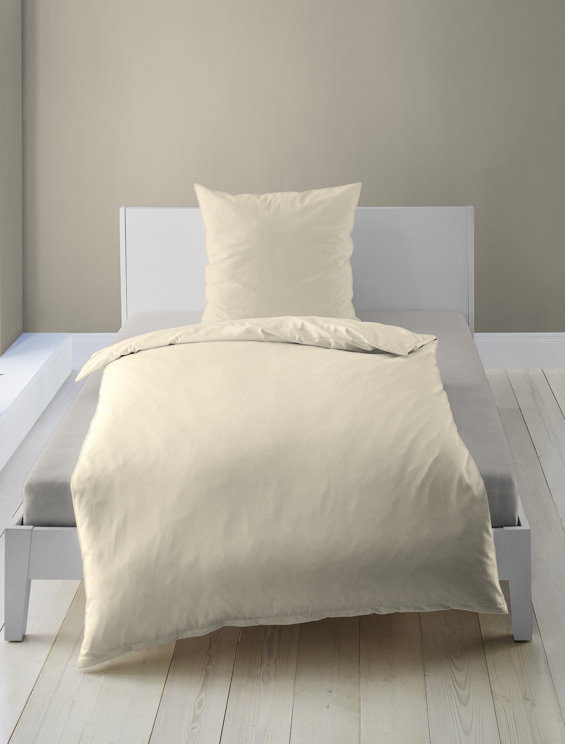 BIERBAUM Linge de lit »Bettwäsche 3002« 2 Renforce stone washed, 100 % coton, toucher doux