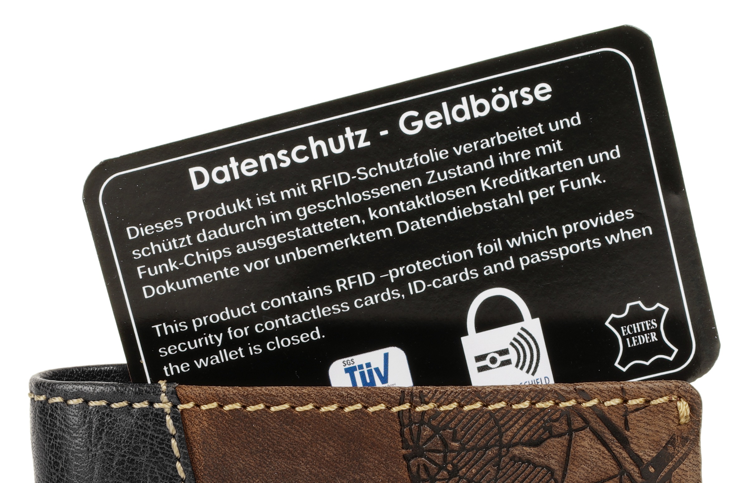 Chiemsee Porte-monnaie echt Leder