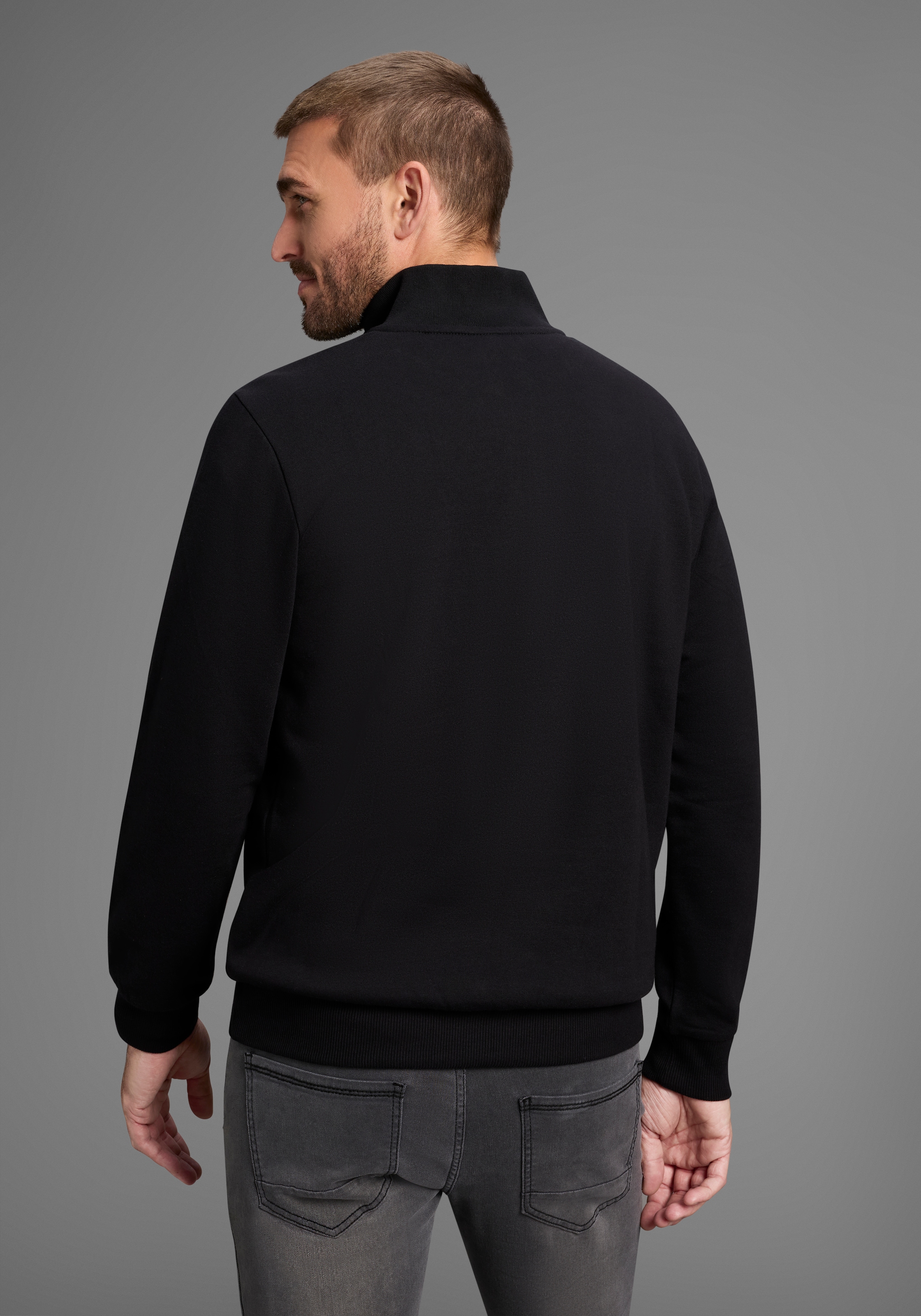 Bruno Banani Sweatshirt , mit Troyer Kragen
