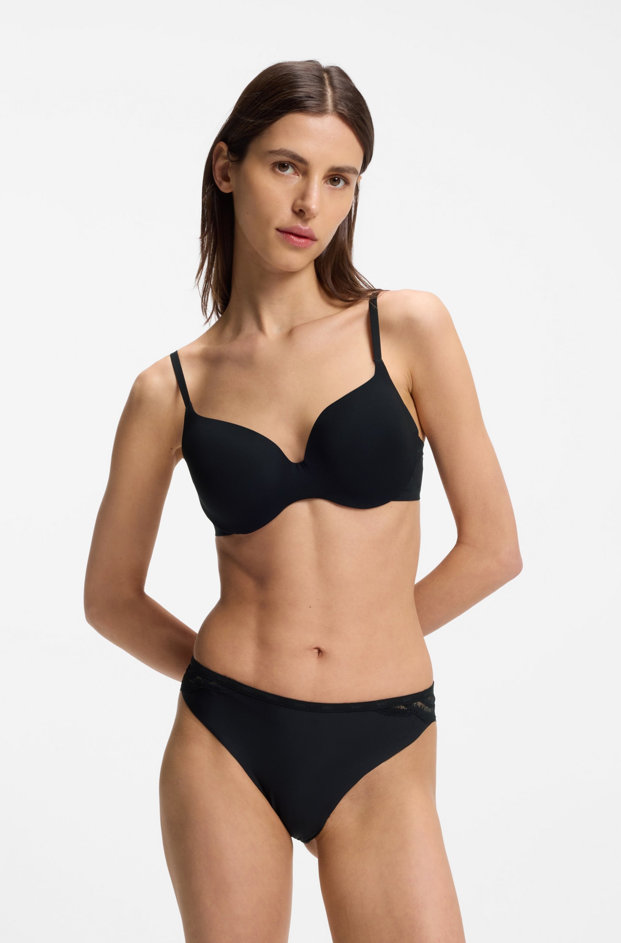 BOSS Slip brésilien »3P LACE« 3 cuis aus supersoftem Material mit nicht abzeichnendem Schnitt