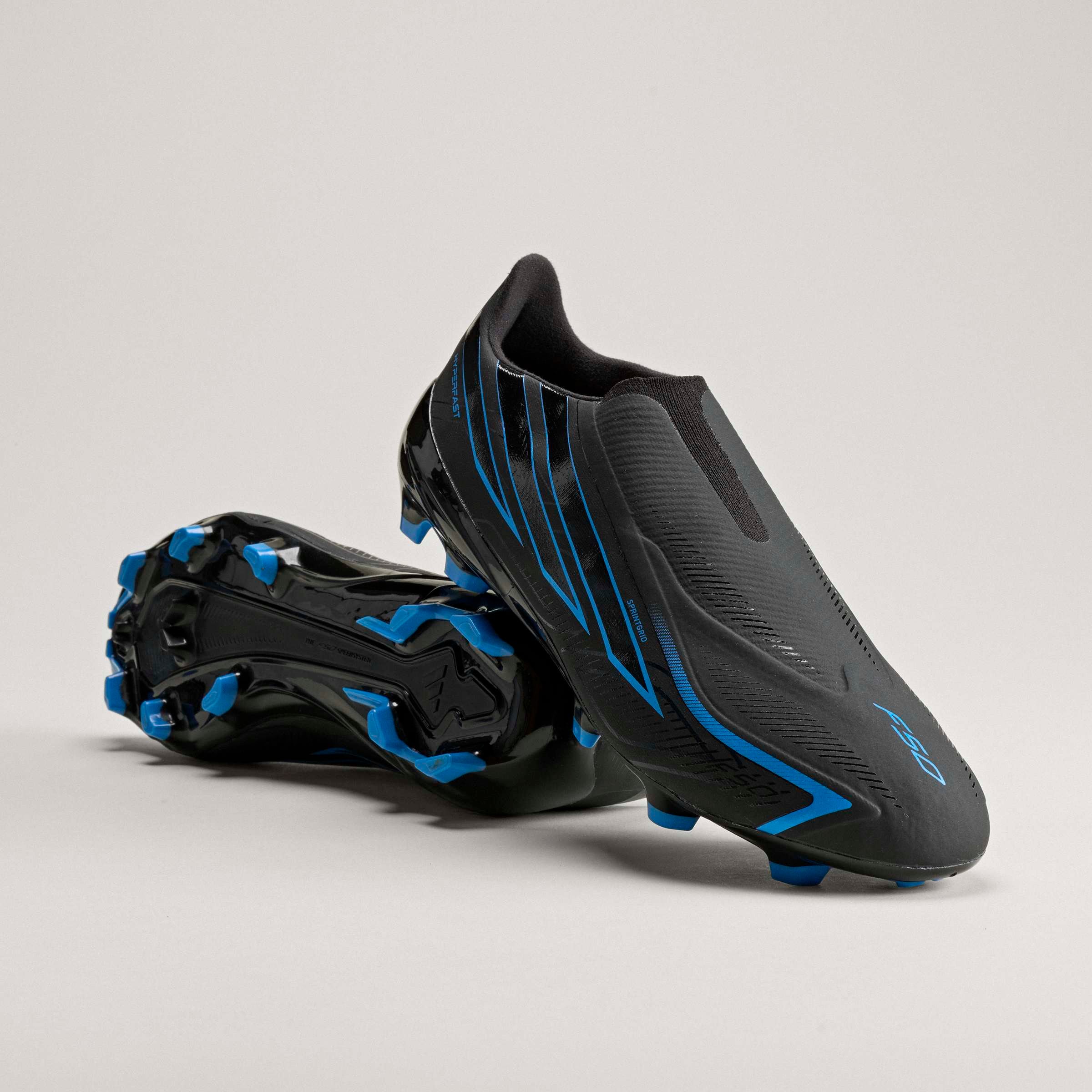 adidas Performance Fussballschuh »F50 HYPERFAST LEAGUE , FESTE BÖDEN, SCHNÜRLOS«  Aussensohle für Rasen und feste Böden