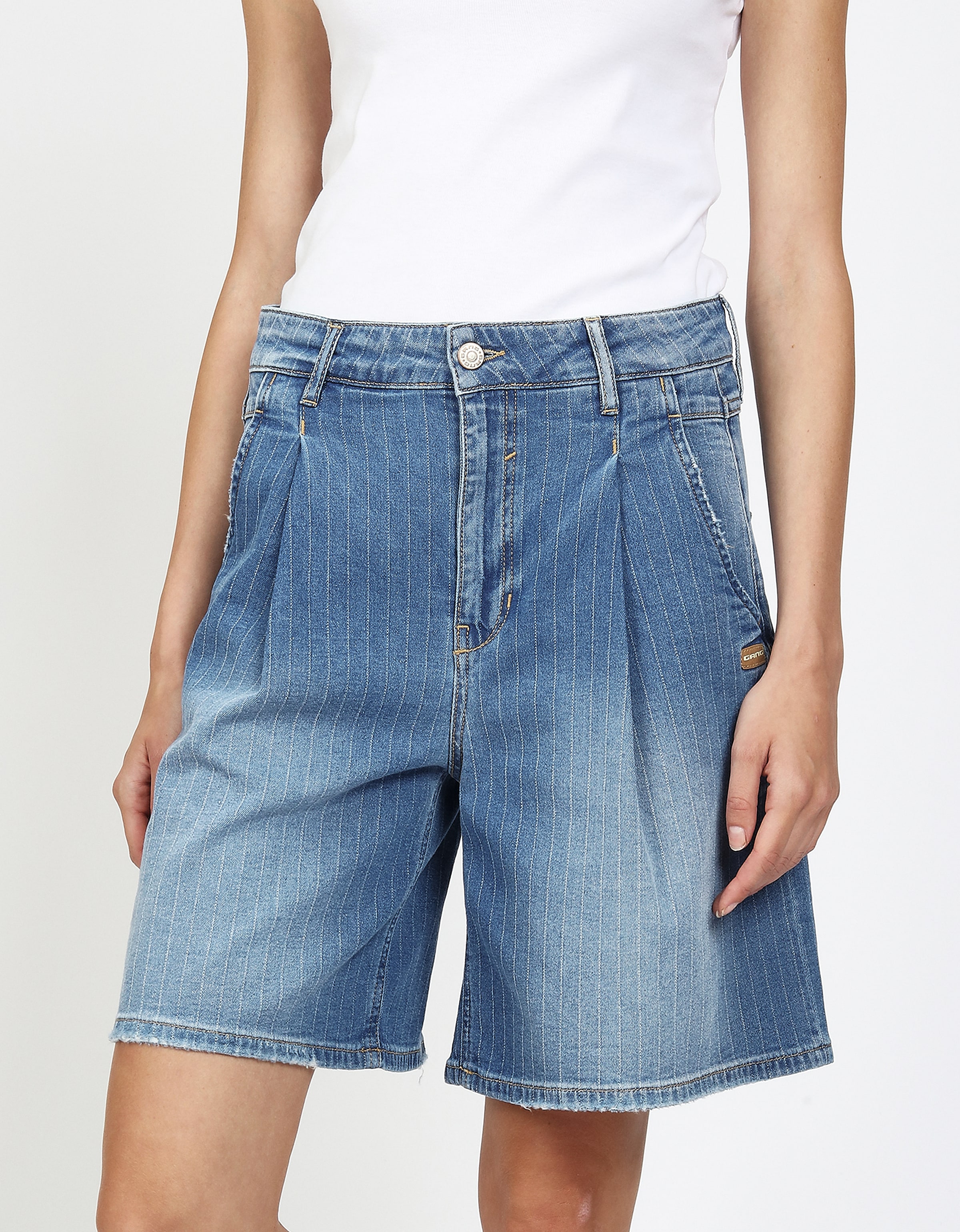 GANG Bermuda »94WANDA BERMUDA«  mit Bundfalten vorn