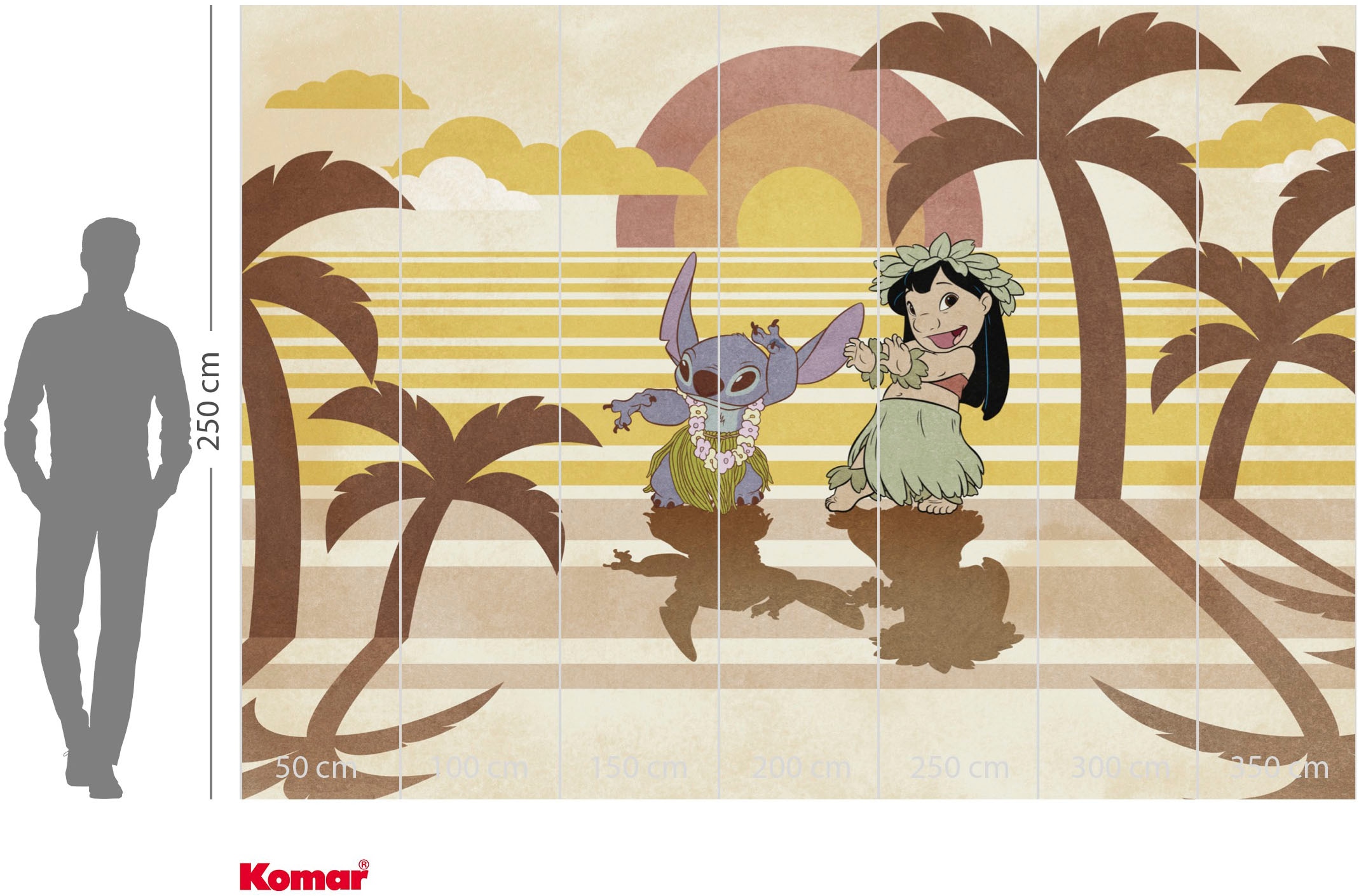 Komar Papier peint photo »Disney Lilo and Stitch Hula Harmony« imprimé