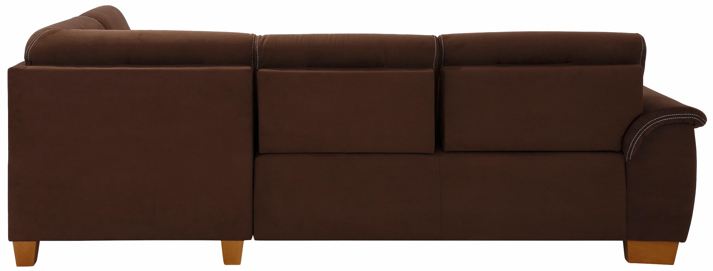 Home affaire Ecksofa »Husum L-Form« mit Sitztiefenverstellung, Federkern-Polsterung und Kontrastnaht