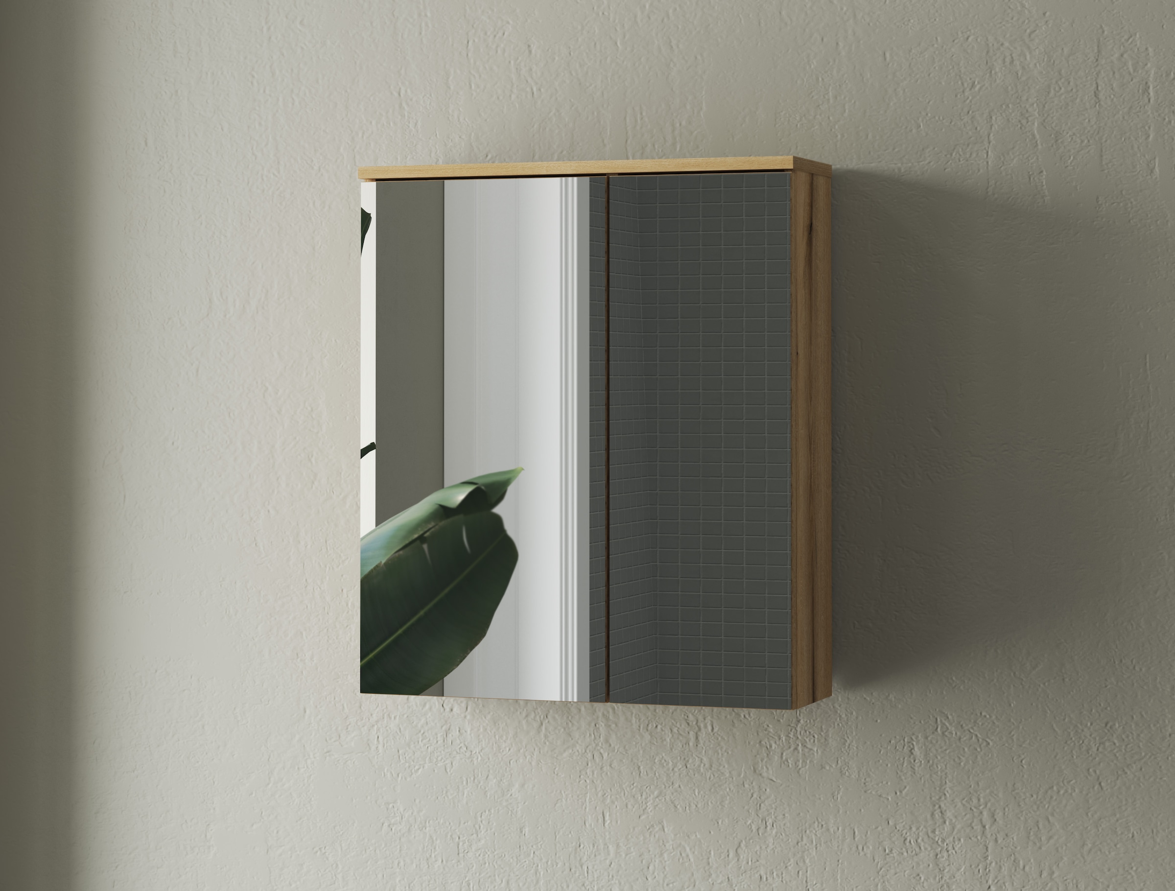 INOSIGN Badmöbel-Set »OSLO, Bad im skandinavischen Design, 5-teiliges Badezimmer« Set, 5 Stk. tlg.