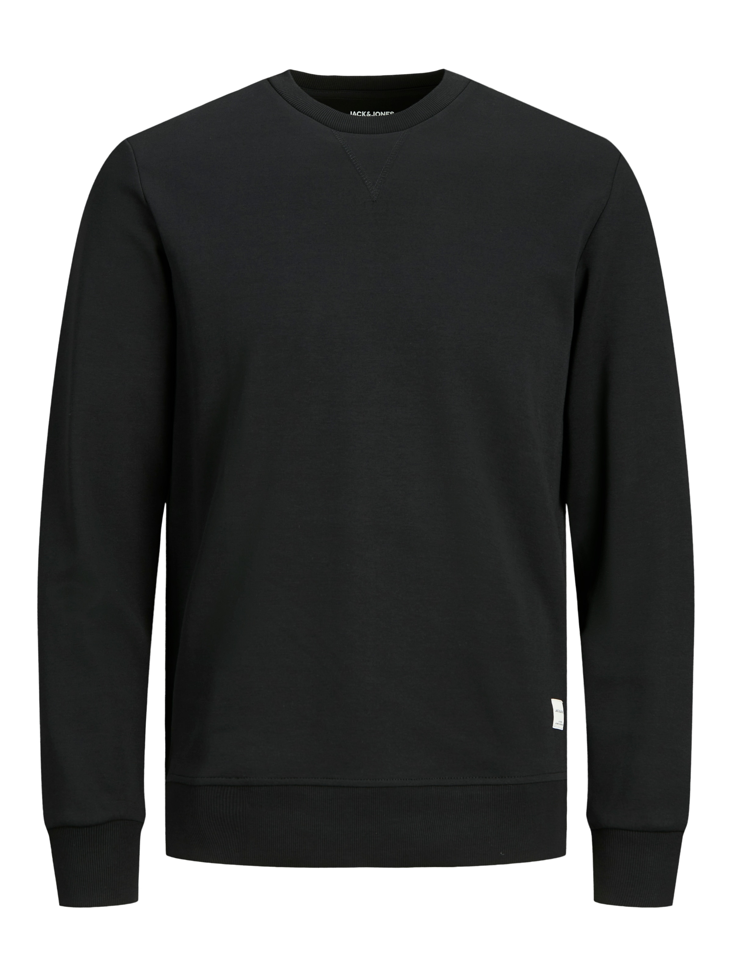 Jack & Jones Sweatshirt »JJEBASIC mit Flaglabel und weicher Baumwollmischung«, unifarben, modisch, regular fit, Baumwolle, Rundhals
