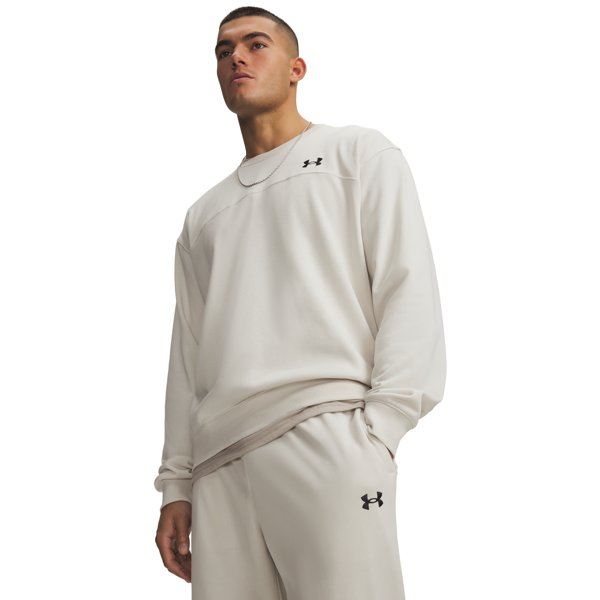 Under Armour® Sweat-shirt »UA RIVAL LW CREW«, coupe ample oversize, pour mode sportive et loisirs actifs
