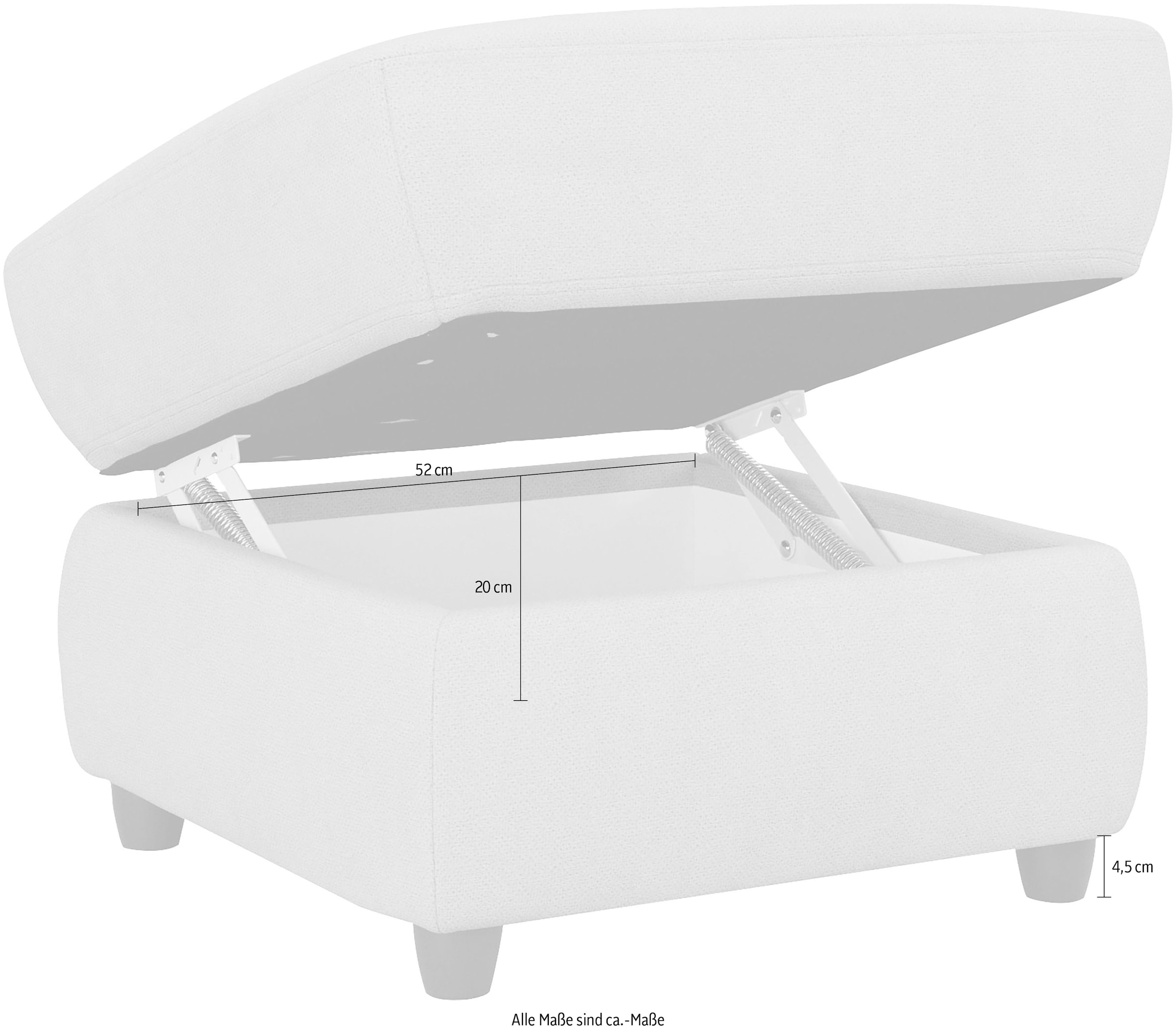 Home affaire Hocker »Boston« mit Stauraum