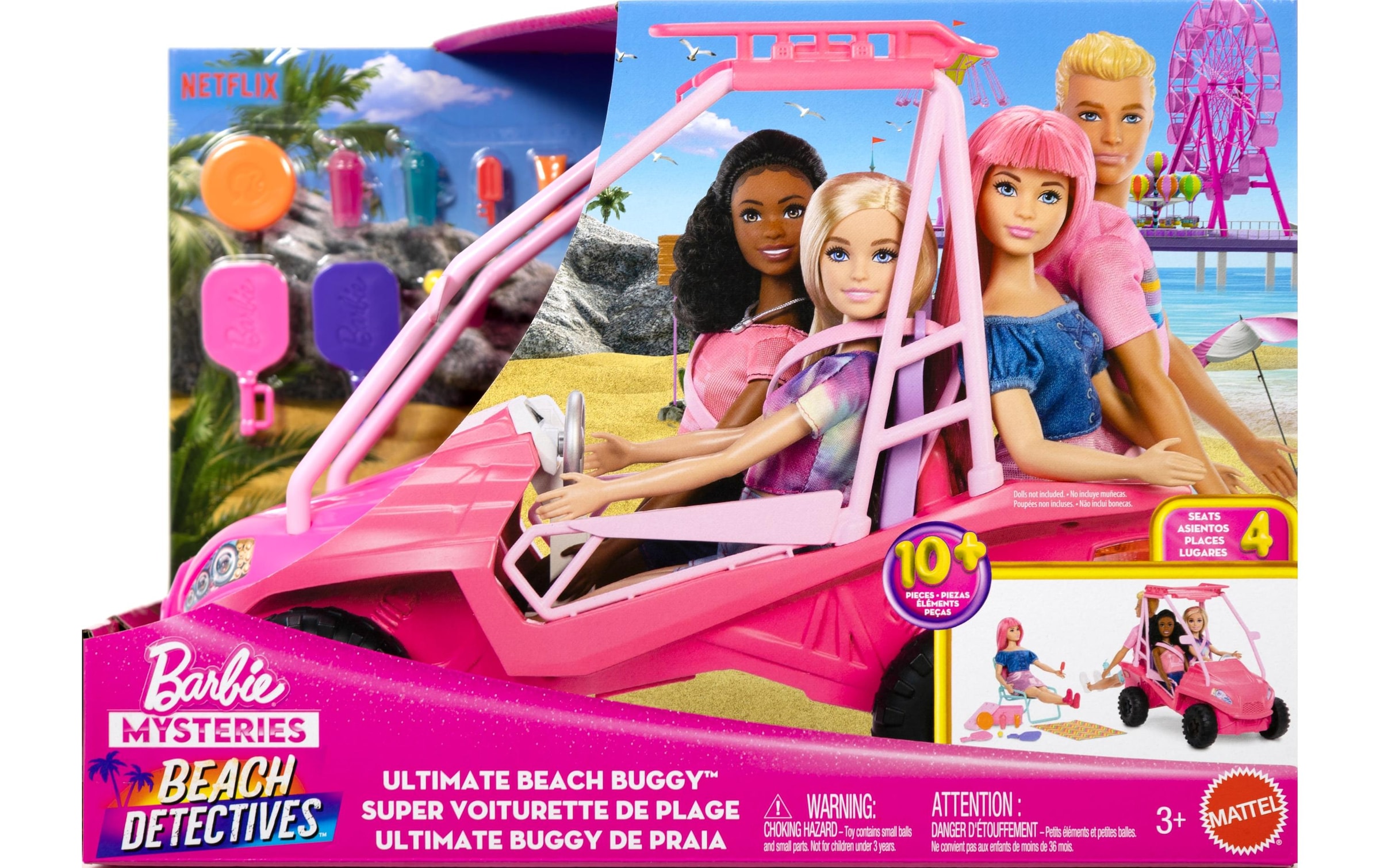 Barbie Voiture de poupée »Barbie Mysteries: Mission Strand Ultimativer Strand-Buggy«